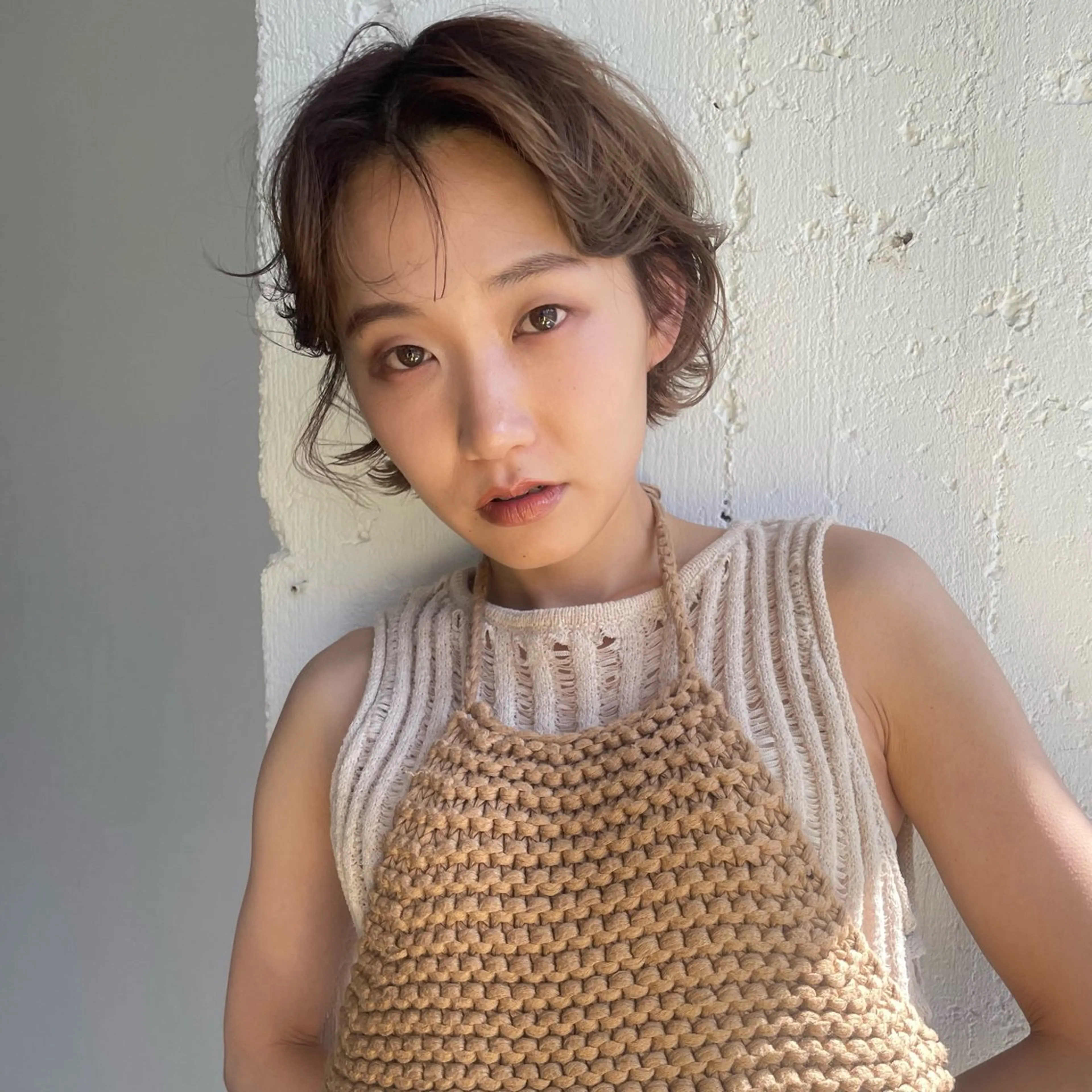 ショート カラー カット ヘアカラー ハナ🌼 ボブ/透明感カラーのヘアスタイル