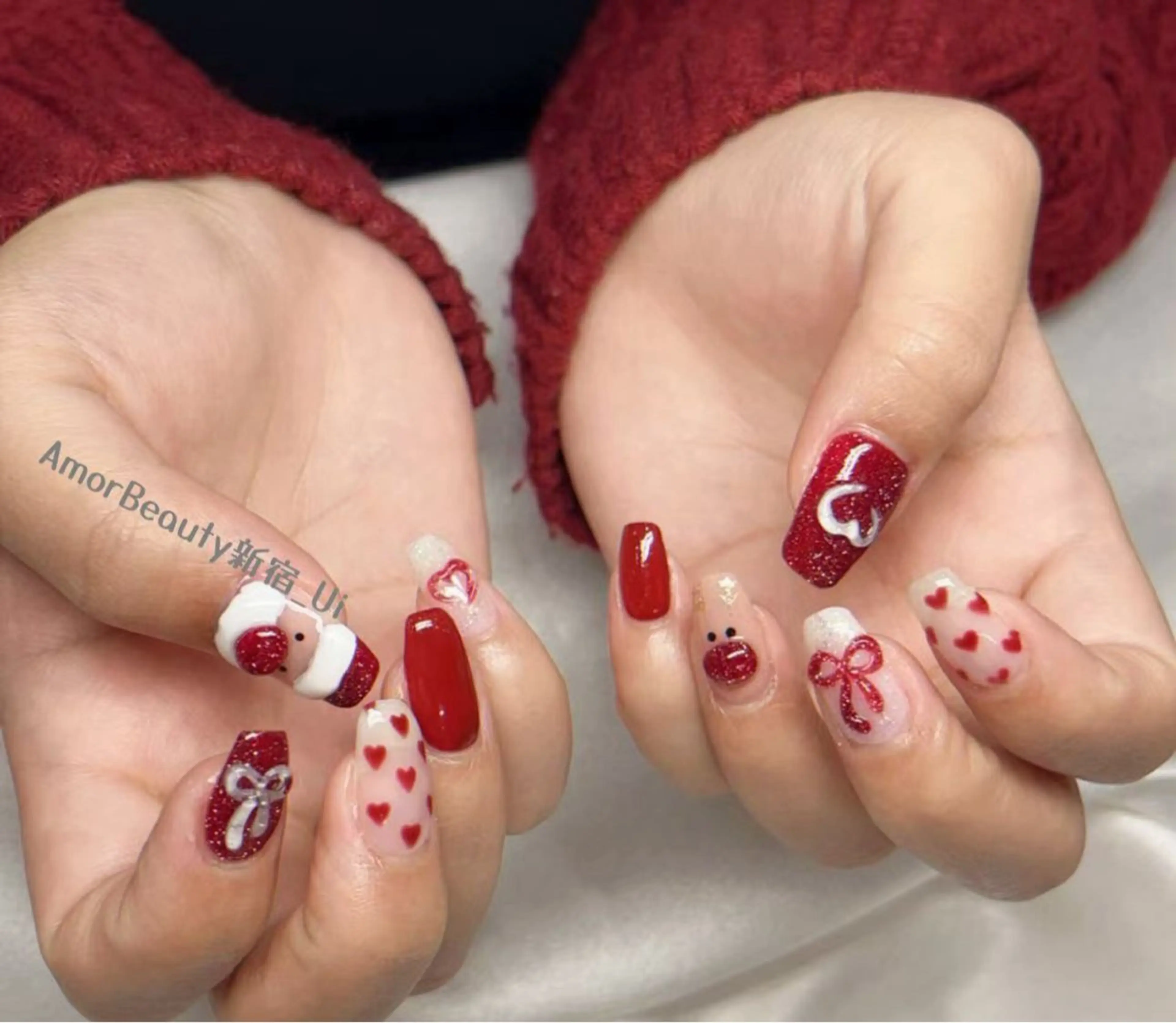 ネイル ハンドネイル Ui_Amor (パラジェル)のネイルデザイン
