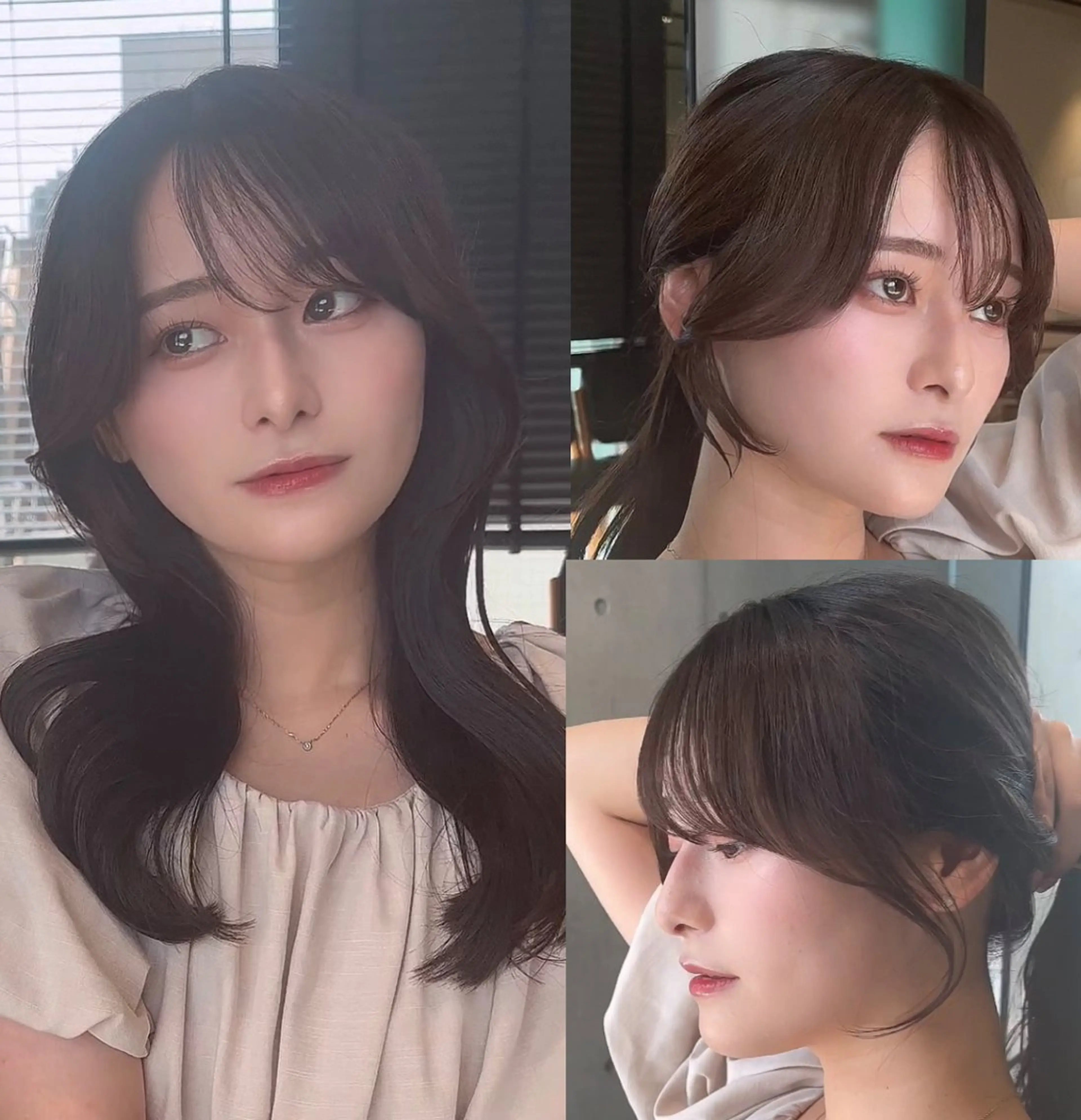 ロング カラー カット ヘアカラー トリートメント 🌫️大人韓国ヘア 🌫️naoyaのヘアスタイル