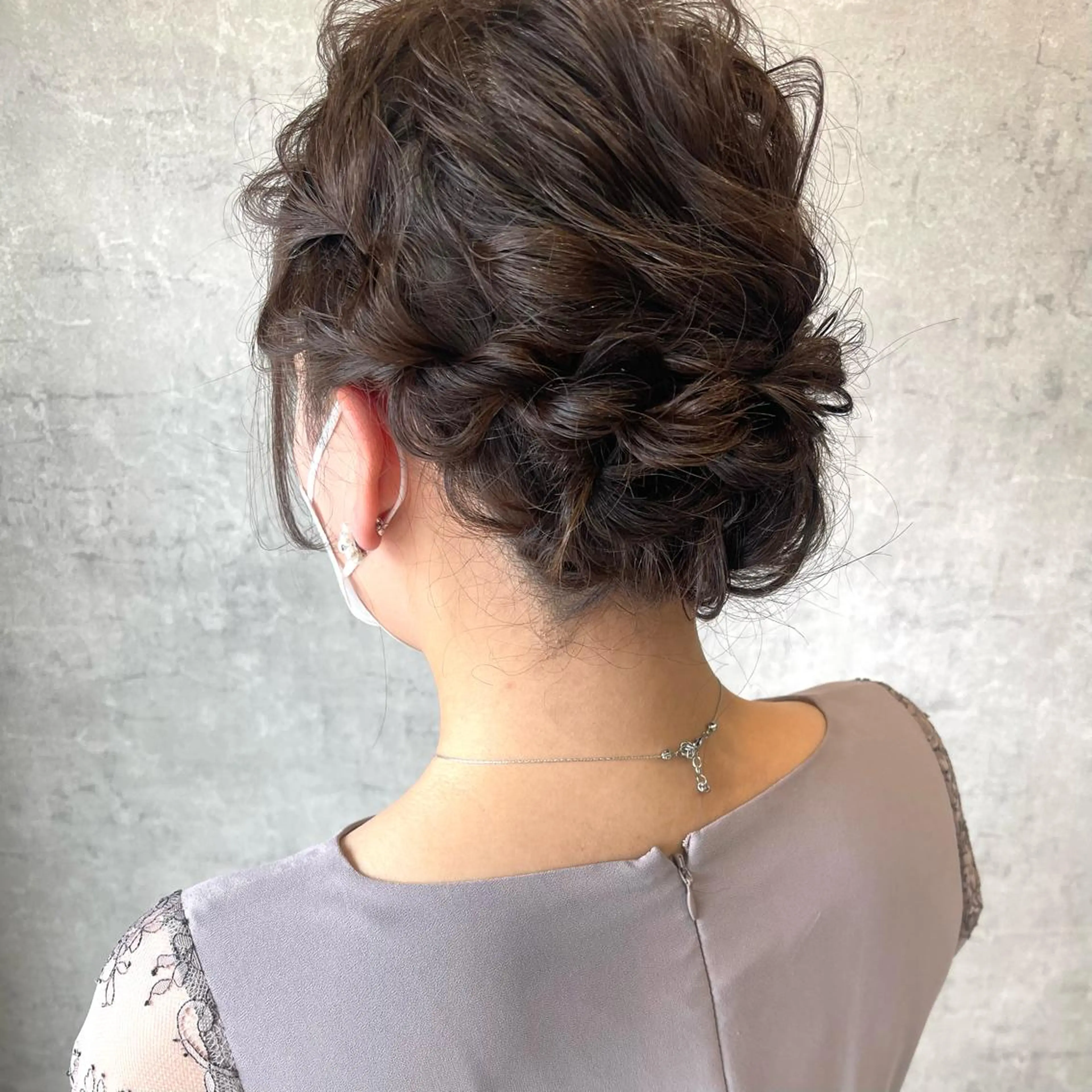 セミロング ヘアアレンジ 結婚式・ブライダル デート ヘアセット merci.所属・🌻まさの あいり🌻のヘアスタイル