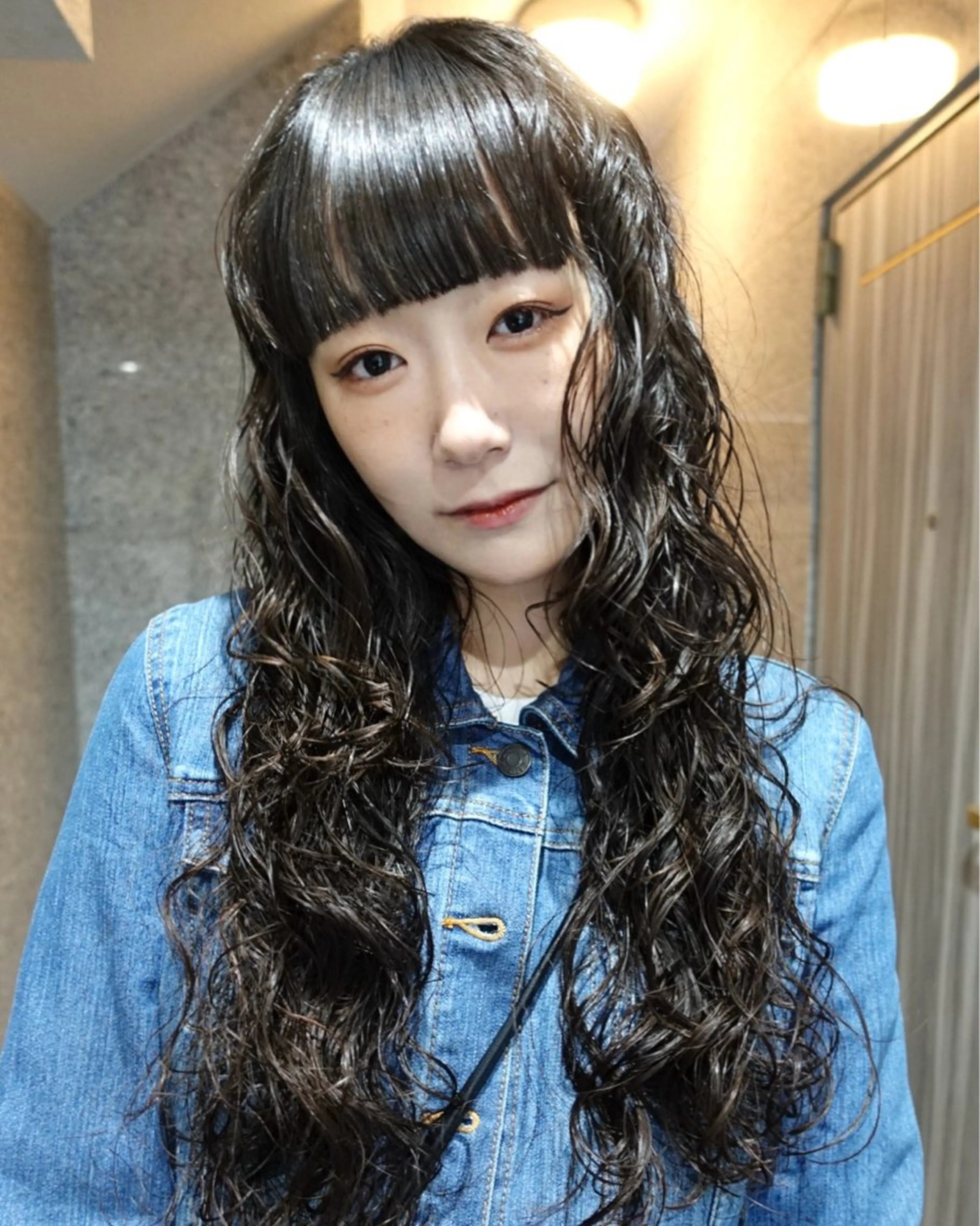 ロング パーマ ロング カット パーマ ヒカル/ミディアム パーマ/ロングパーマのヘアスタイル