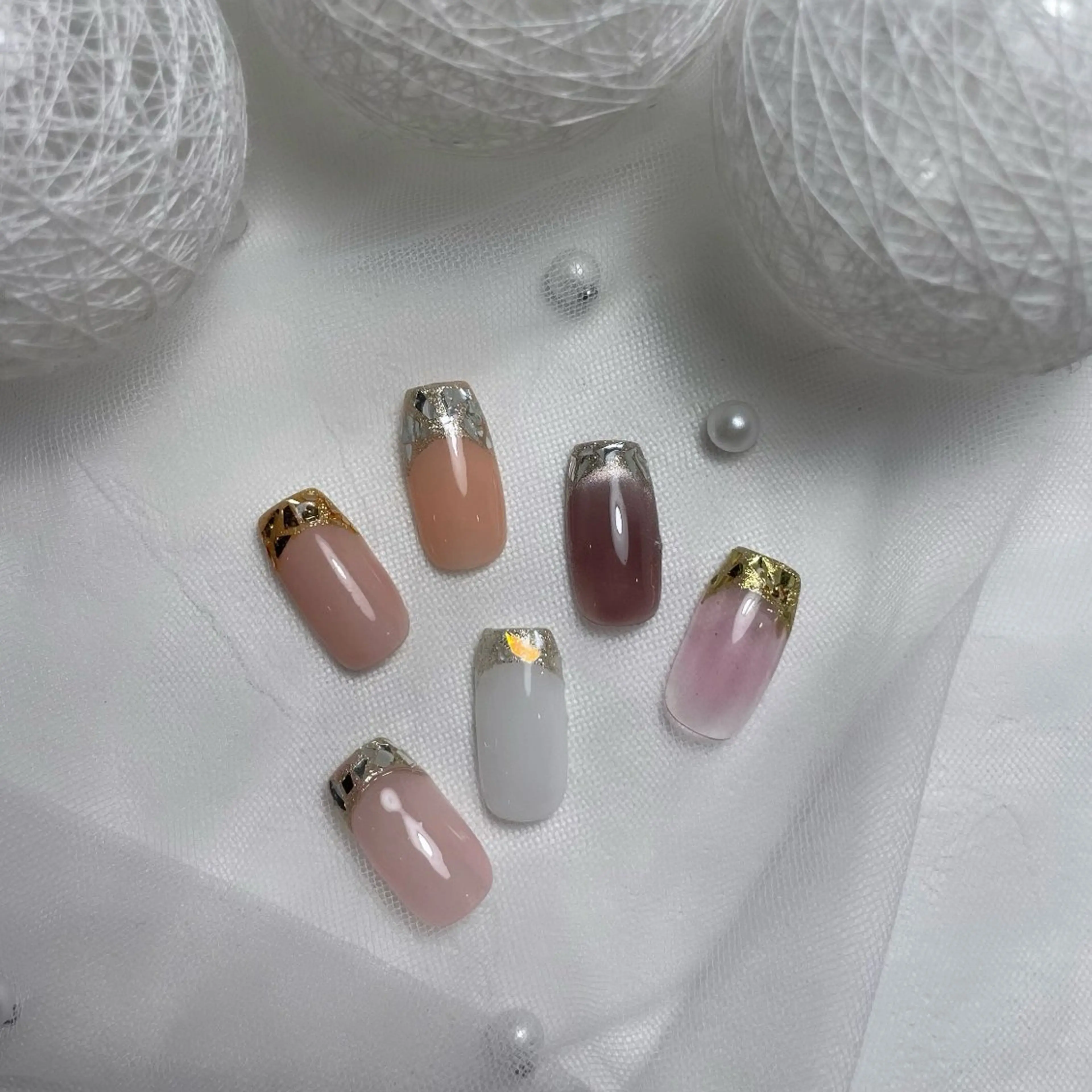 ネイル 韓国ネイル ニュアンスネイル ハンドネイル MARU NAIL Izumiのネイルデザイン