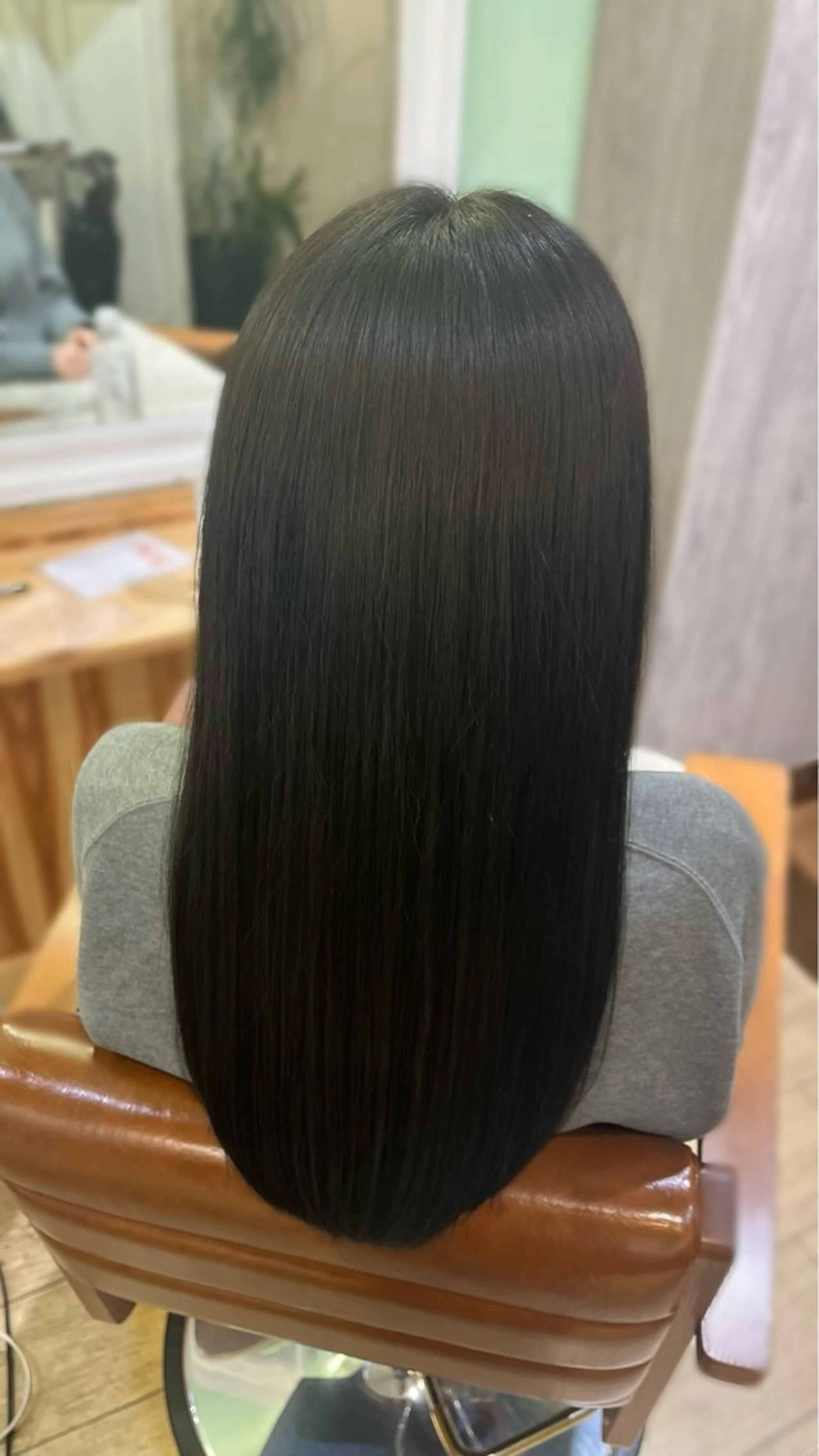 ロング 縮毛矯正 g.hair design所属・saaya💙 ブリーチなしカラーのヘアスタイル