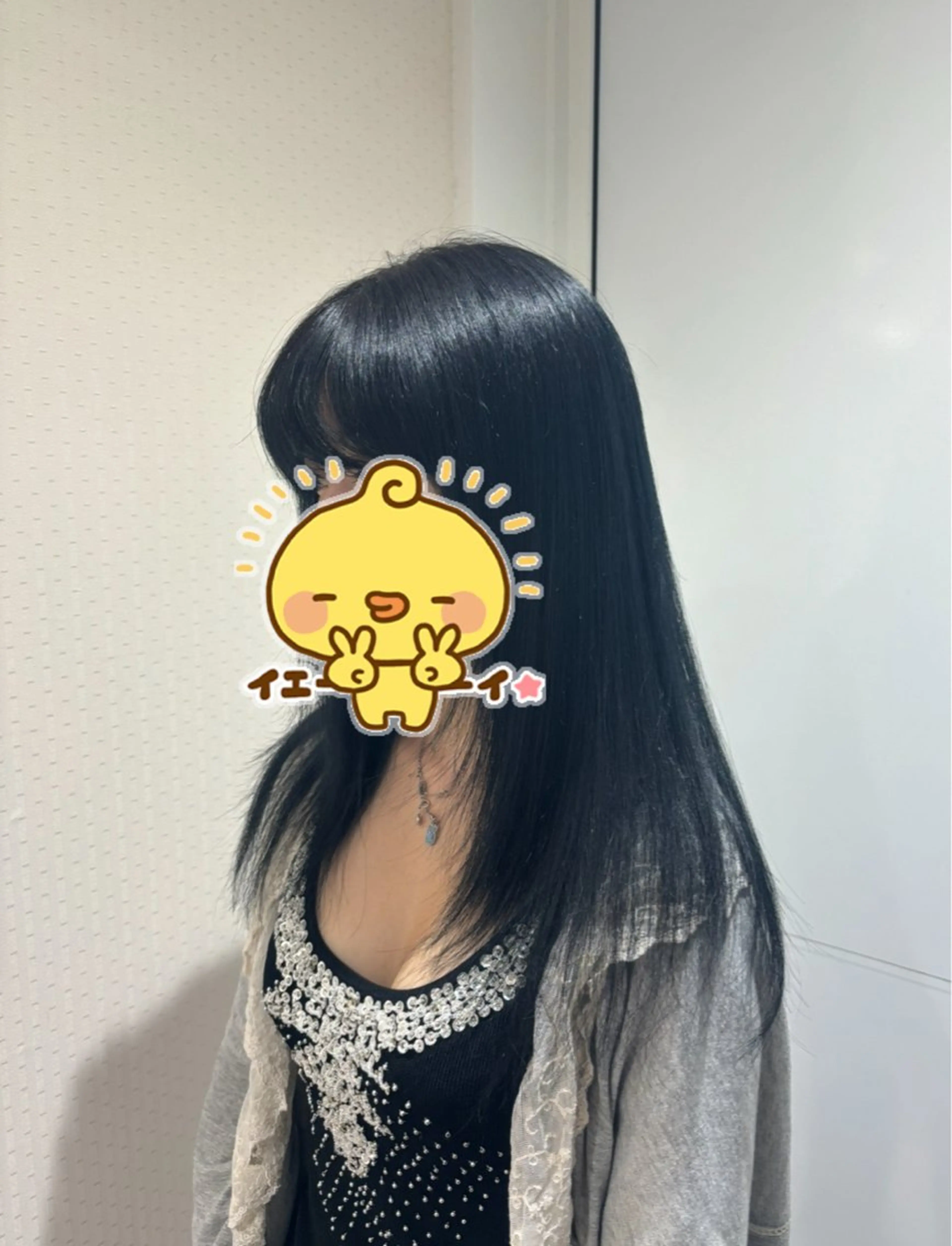 カラー 黒髪 ブリーチ ブルーカラー ブルーブラック ヘアカラー Les Saisons EX 大宮店所属・間島 叶のヘアスタイル