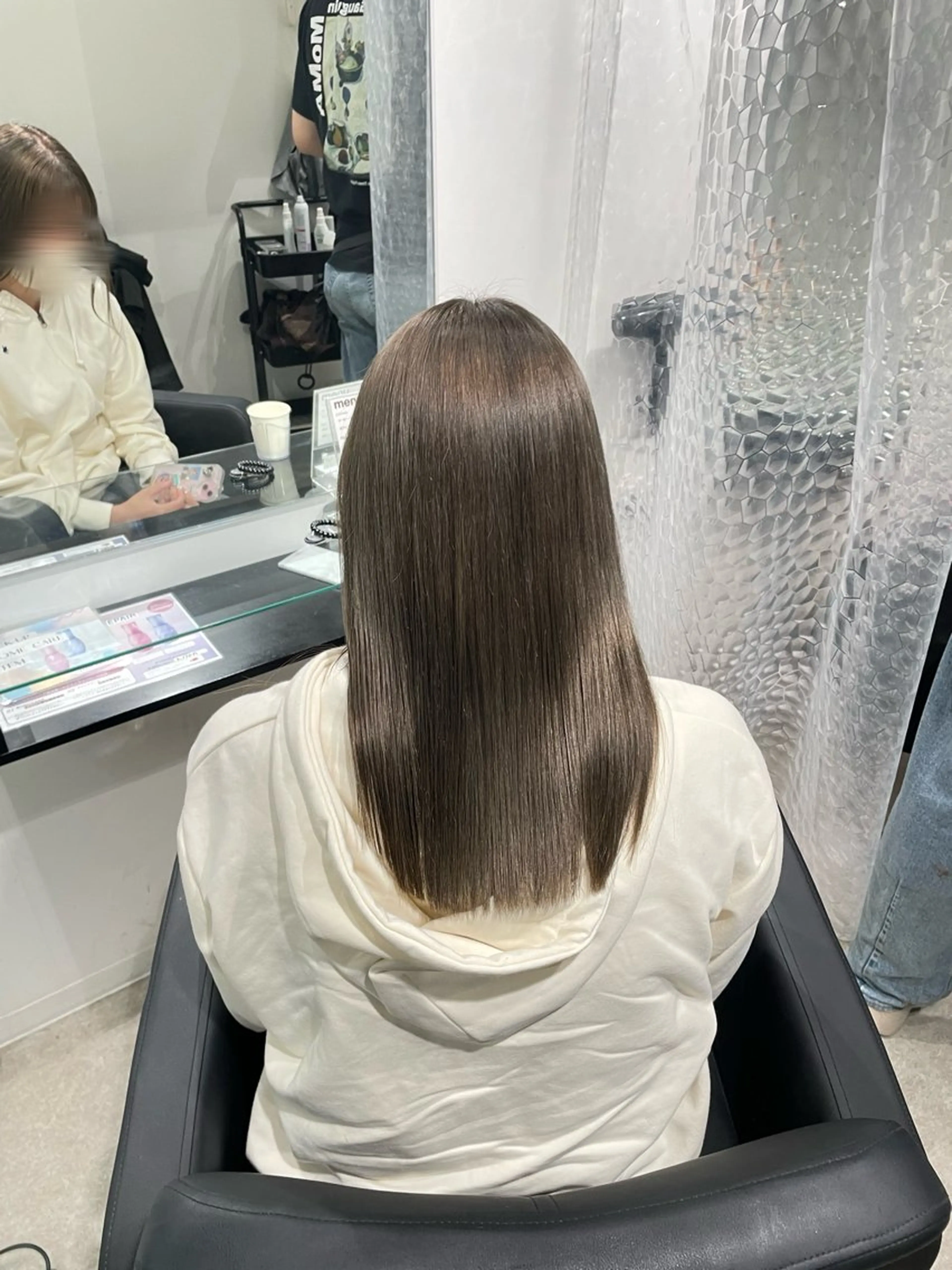 ミディアム カラー グレージュ ヘアカラー Mizuki/府中/ 艶感ハイトーン🌟のヘアスタイル