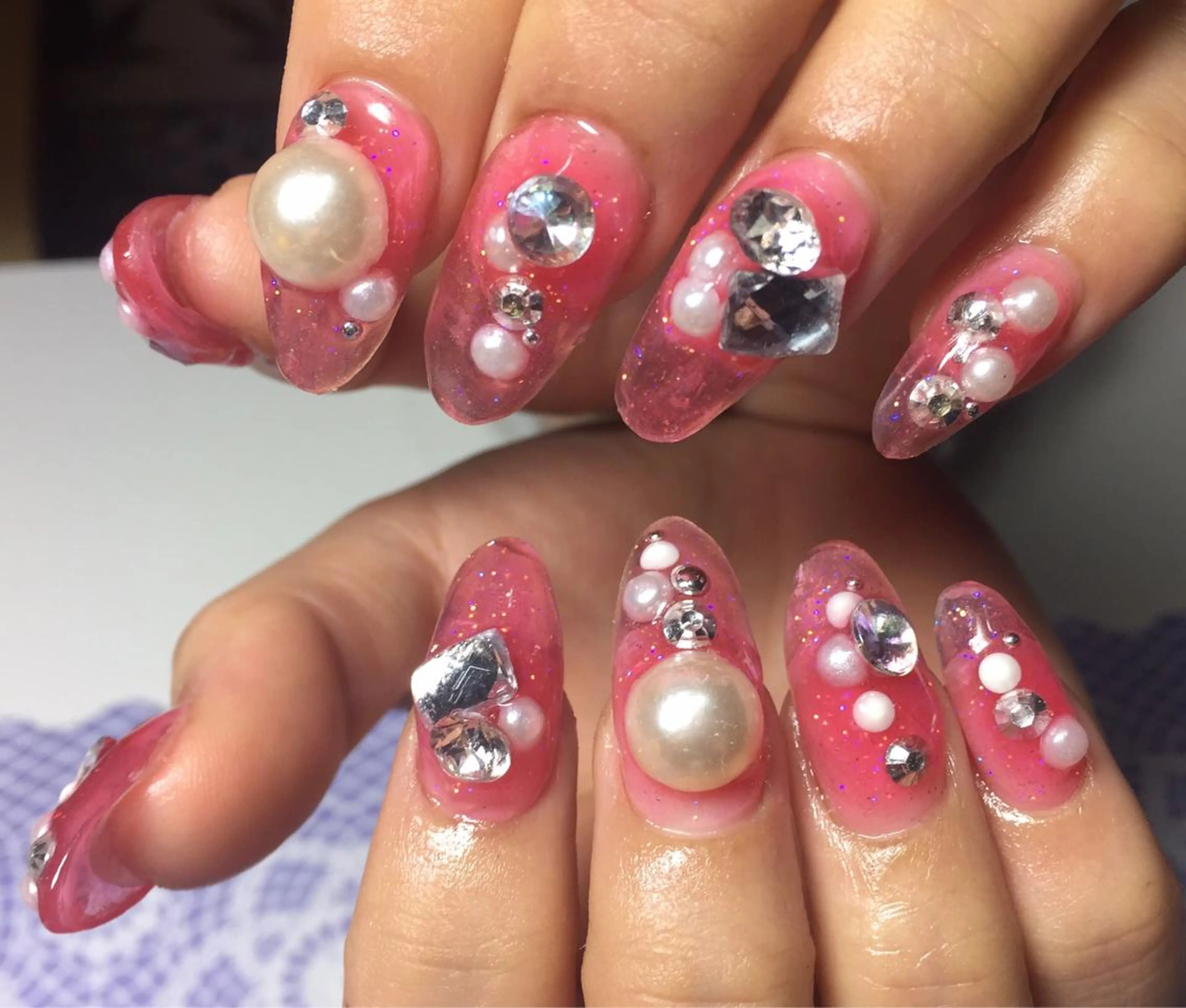 ネイル スカルプネイル ハンドネイル ネイルサロンハピーナ自宅サロン所属・金沢 未緒のネイルデザイン