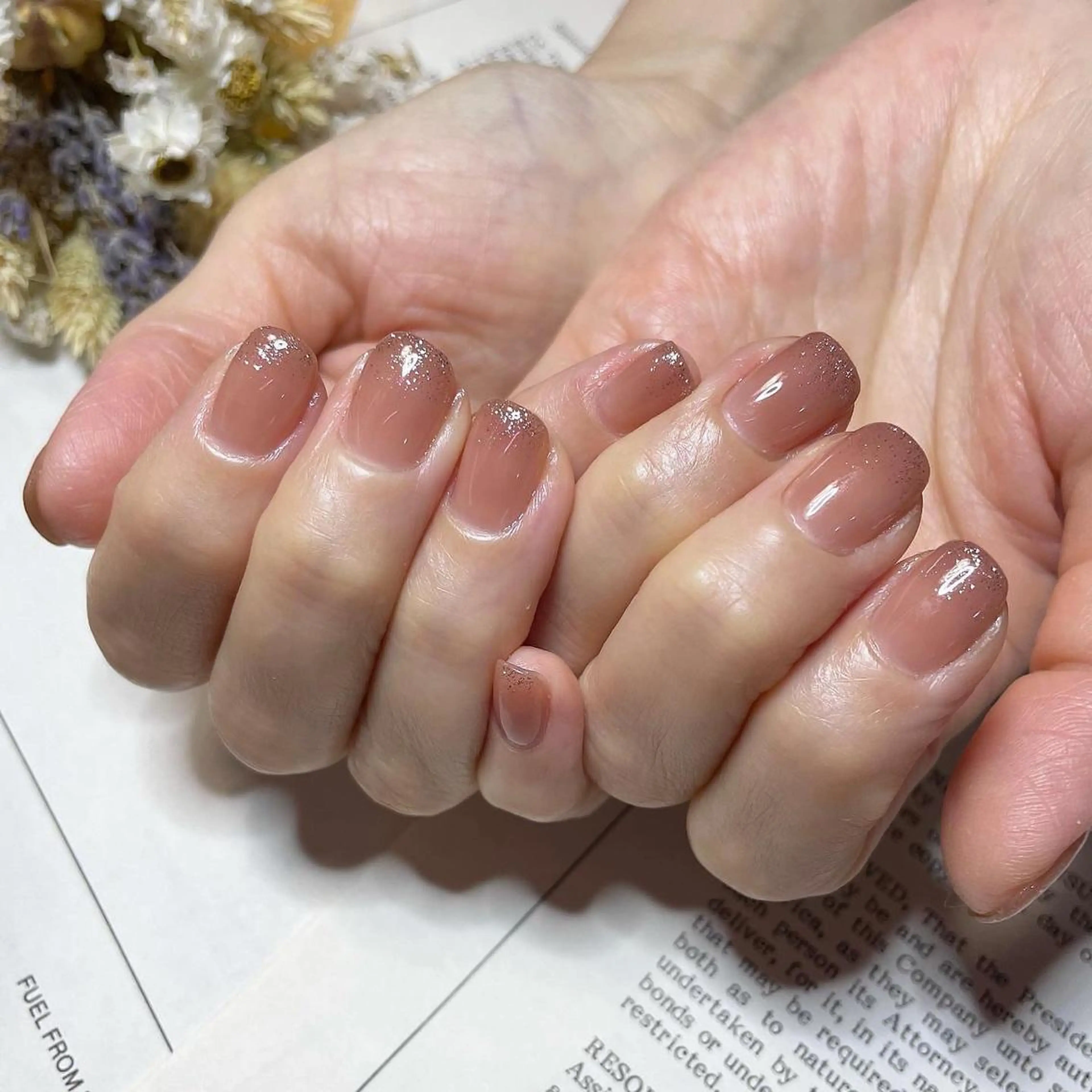 ネイル アートネイル カジュアル ニュアンスネイル ショートネイル シンプルネイル ハンドネイル kanako nail所属・popolina kanakoのネイルデザイン