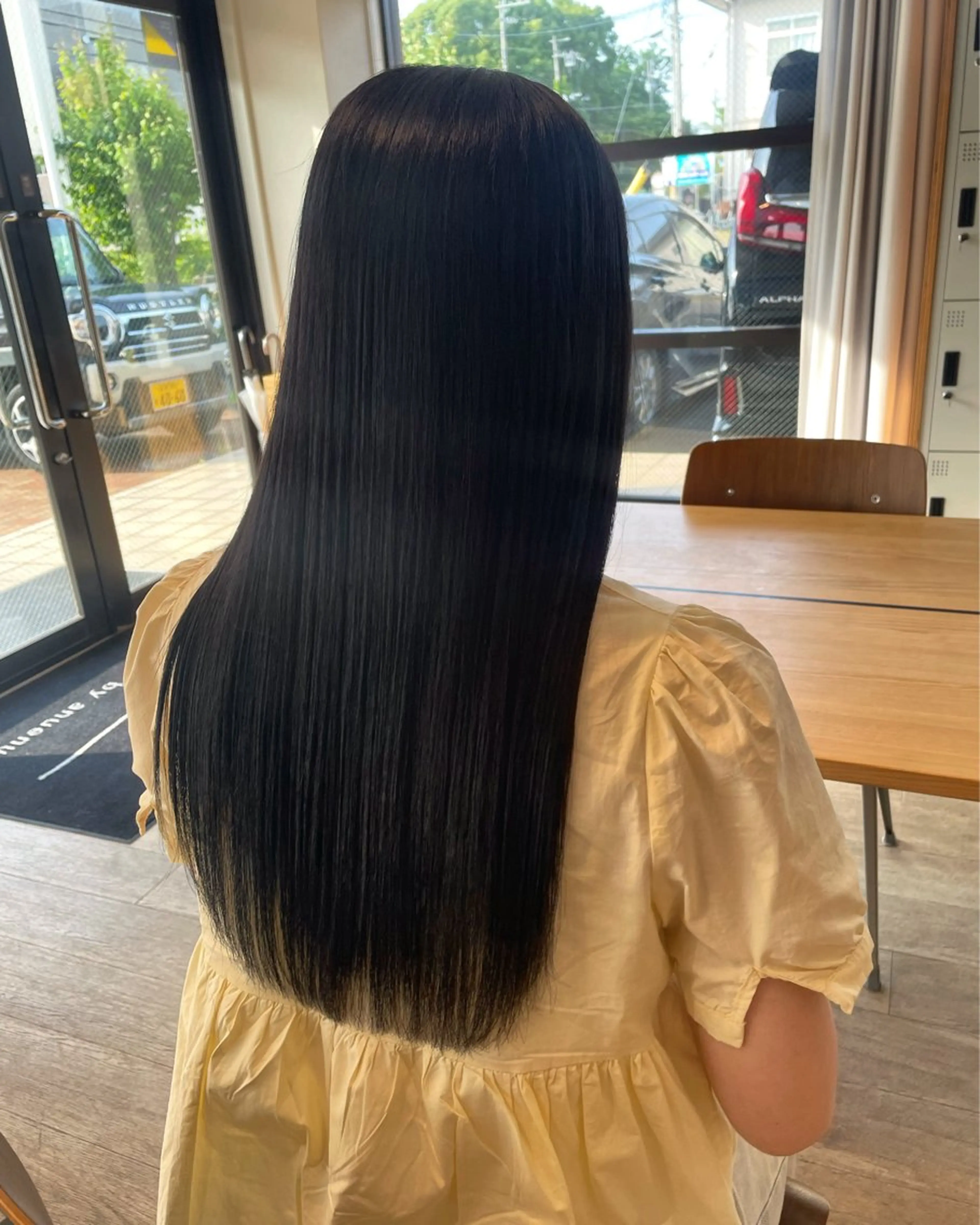 ロング カラー ダークグレー カット ヘアカラー anuenue🌿 西村砂羽のヘアスタイル