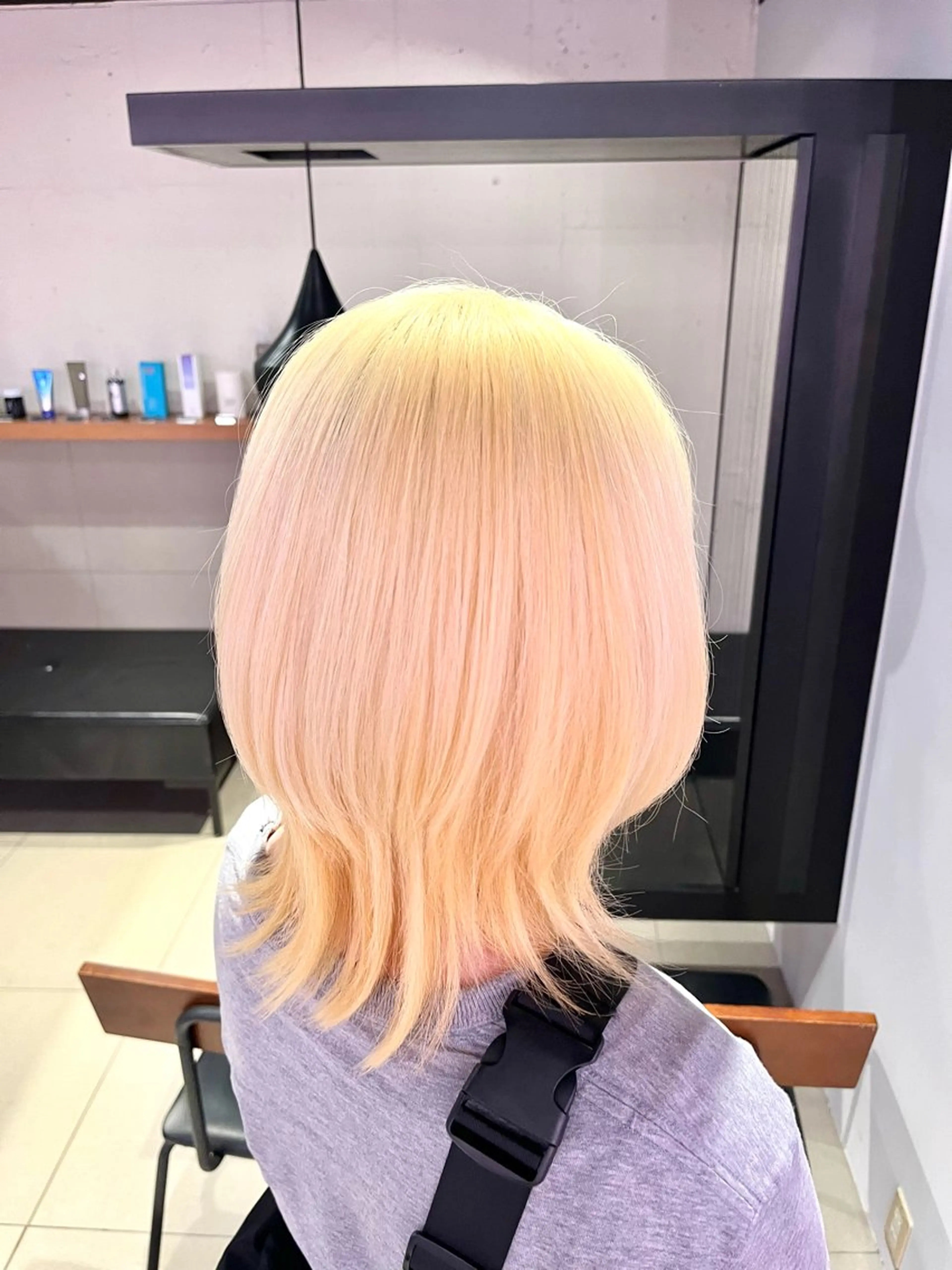 ミディアム ヘアカラー きど ゆうきのヘアスタイル