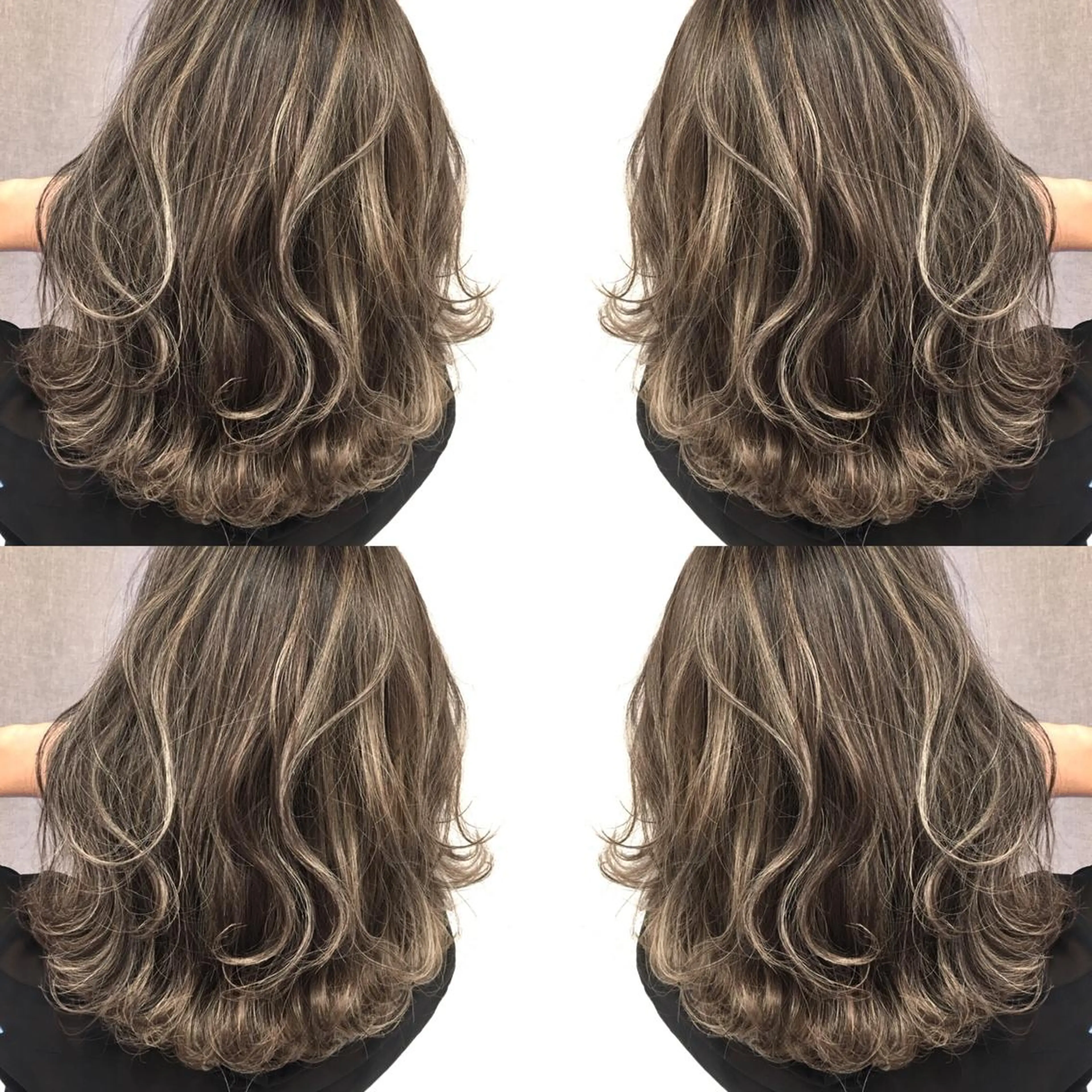 ミディアム カラー ベージュカラー ハイライトカラー 3Dハイライト ハイライト ヘアカラー トリートメント 井上 一平のヘアスタイル