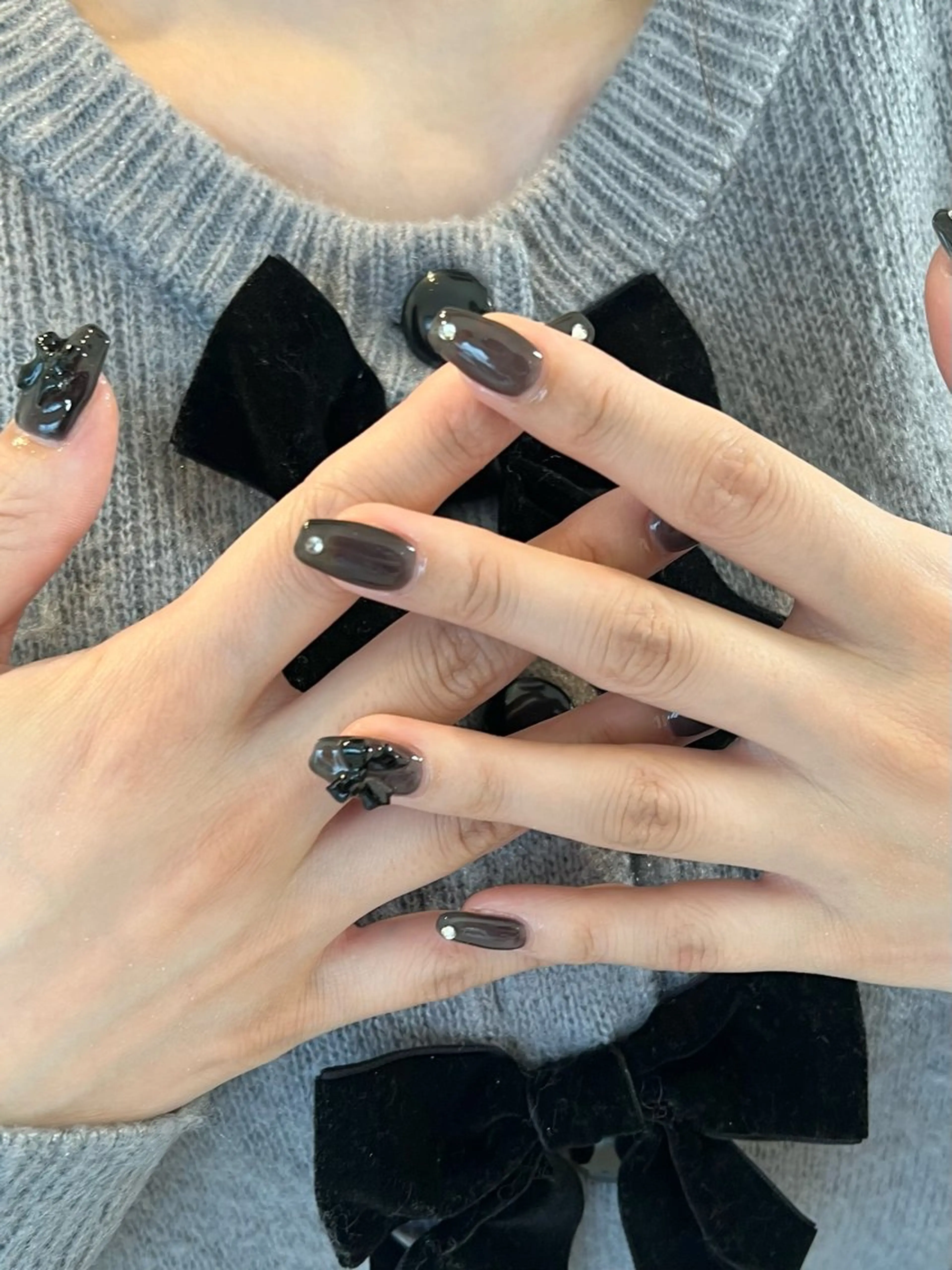 ネイル ハンドネイル sio.nail&eyebrow salon shimokitazawa2号店所属・nailist mana𖤐´-のネイルデザイン