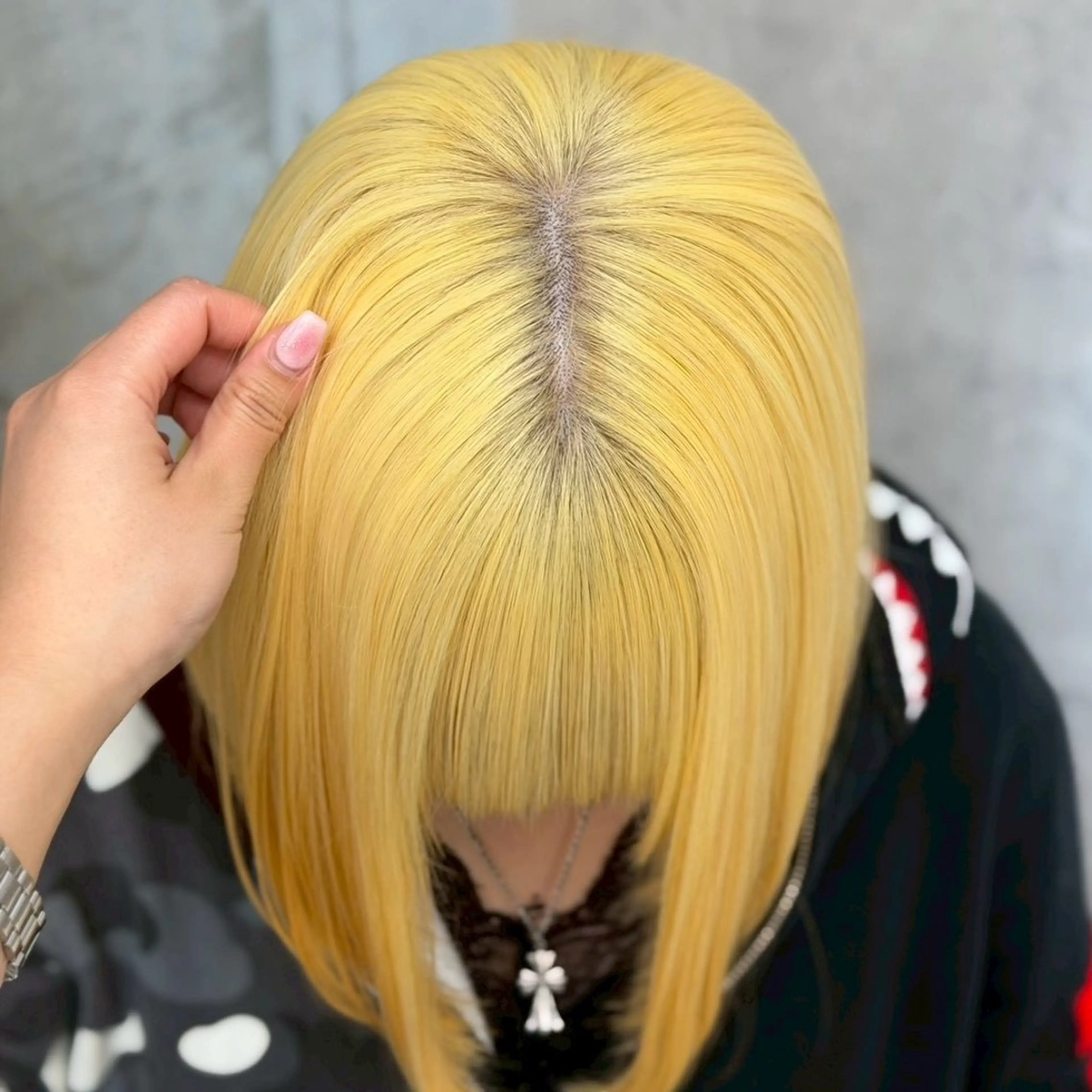 【リタッチの方限定🍒】艶カラー剤使用✨️1ブリーチカラー♥♥の写真