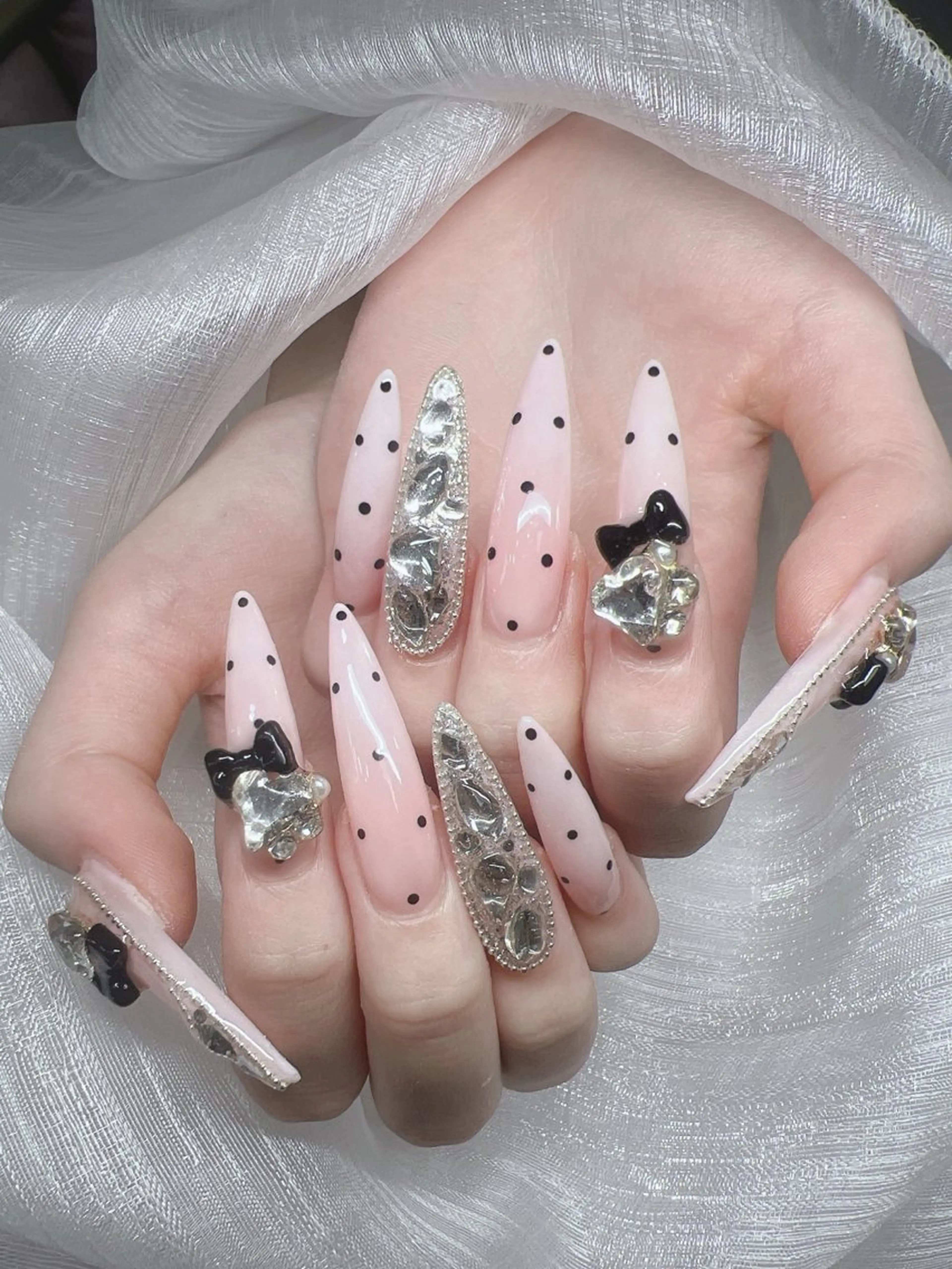 ネイル ハンドネイル Lee Nails チップ長さだし専門店のネイルデザイン