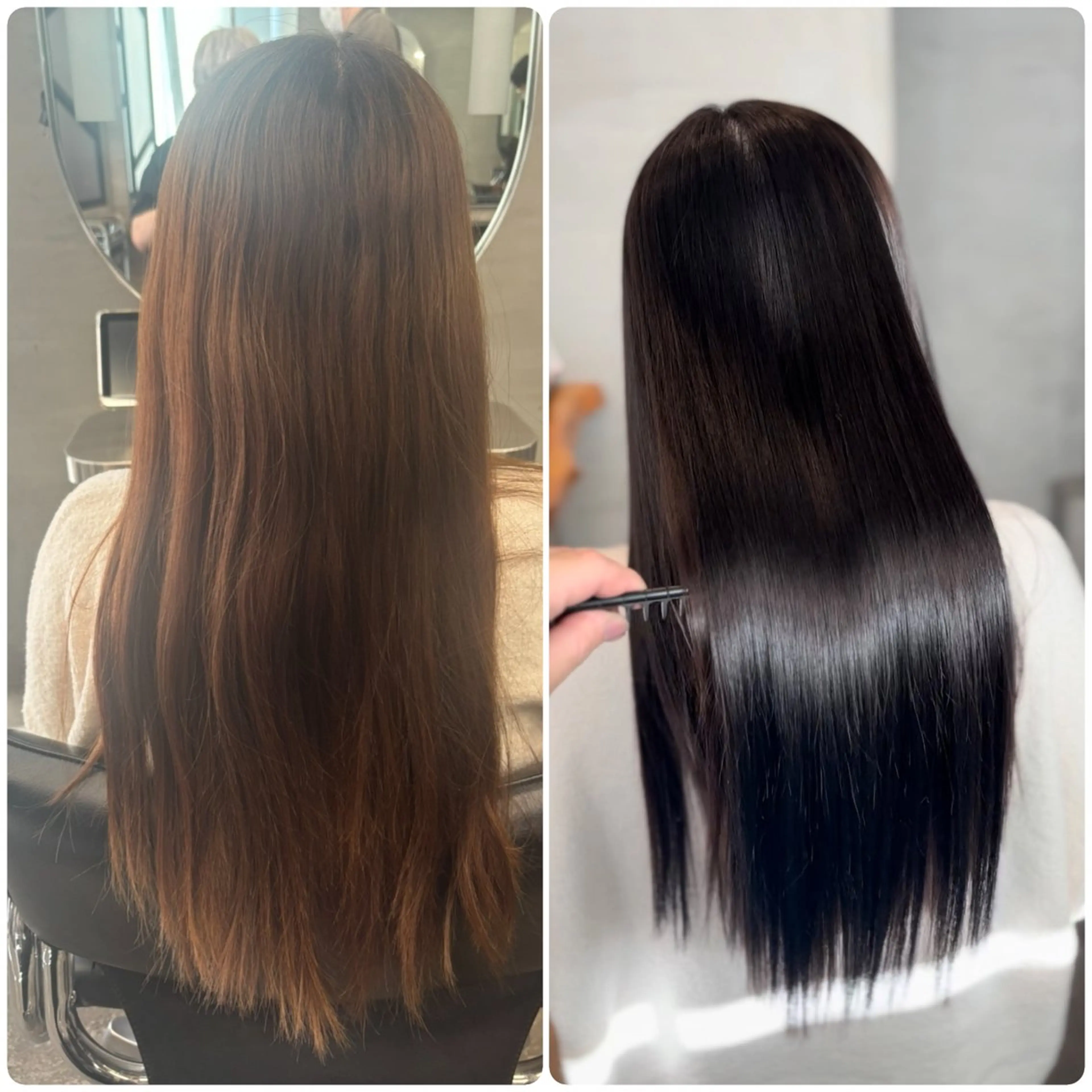 ロング カット 縮毛矯正 トリートメント 🍎縮毛矯正特化🍎 にしごおりのヘアスタイル