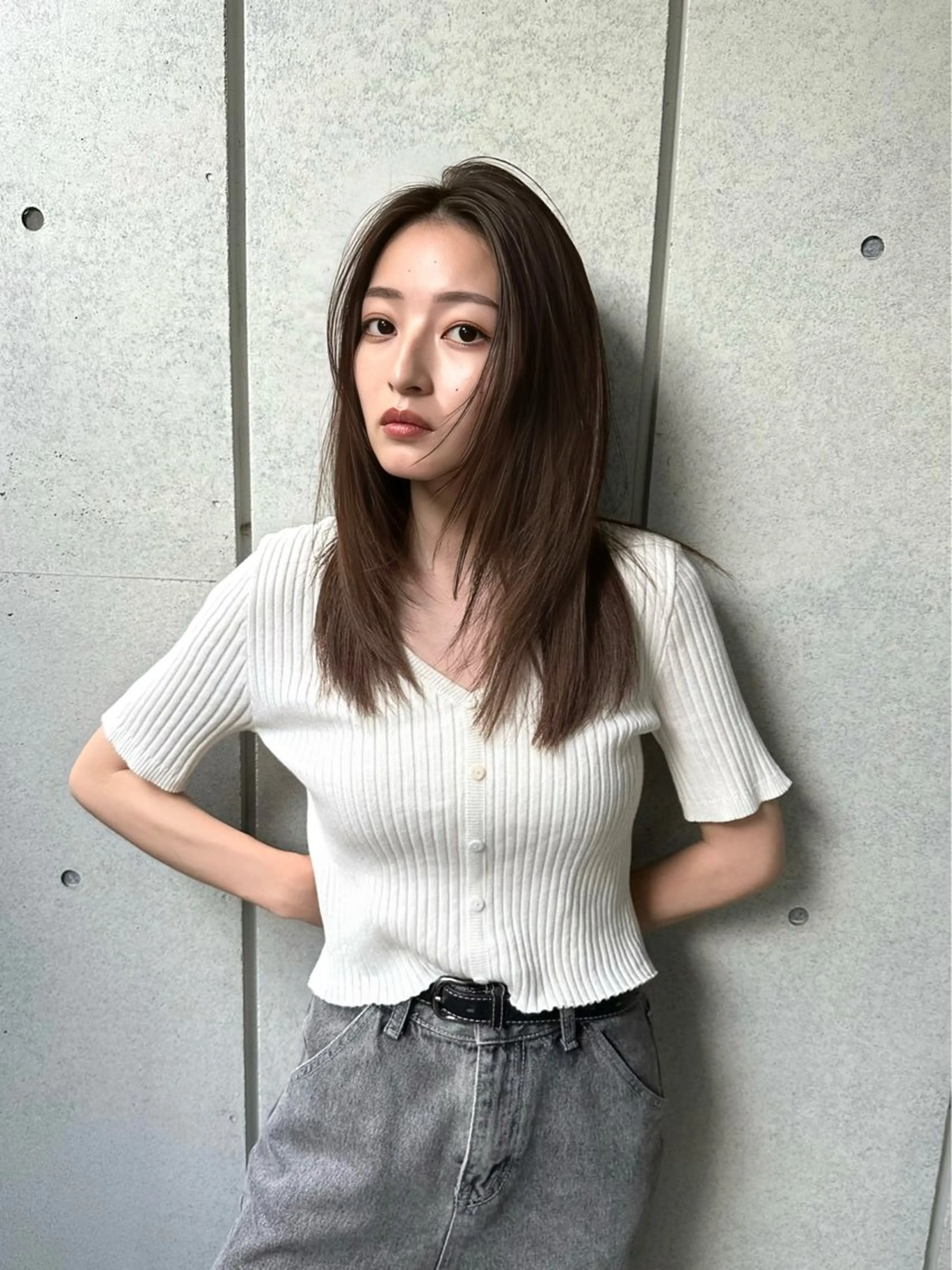 セミロング レイヤーカット LEANE THE TOKYO所属・レイヤーカット無料/ 青山/荒谷進介のヘアスタイル