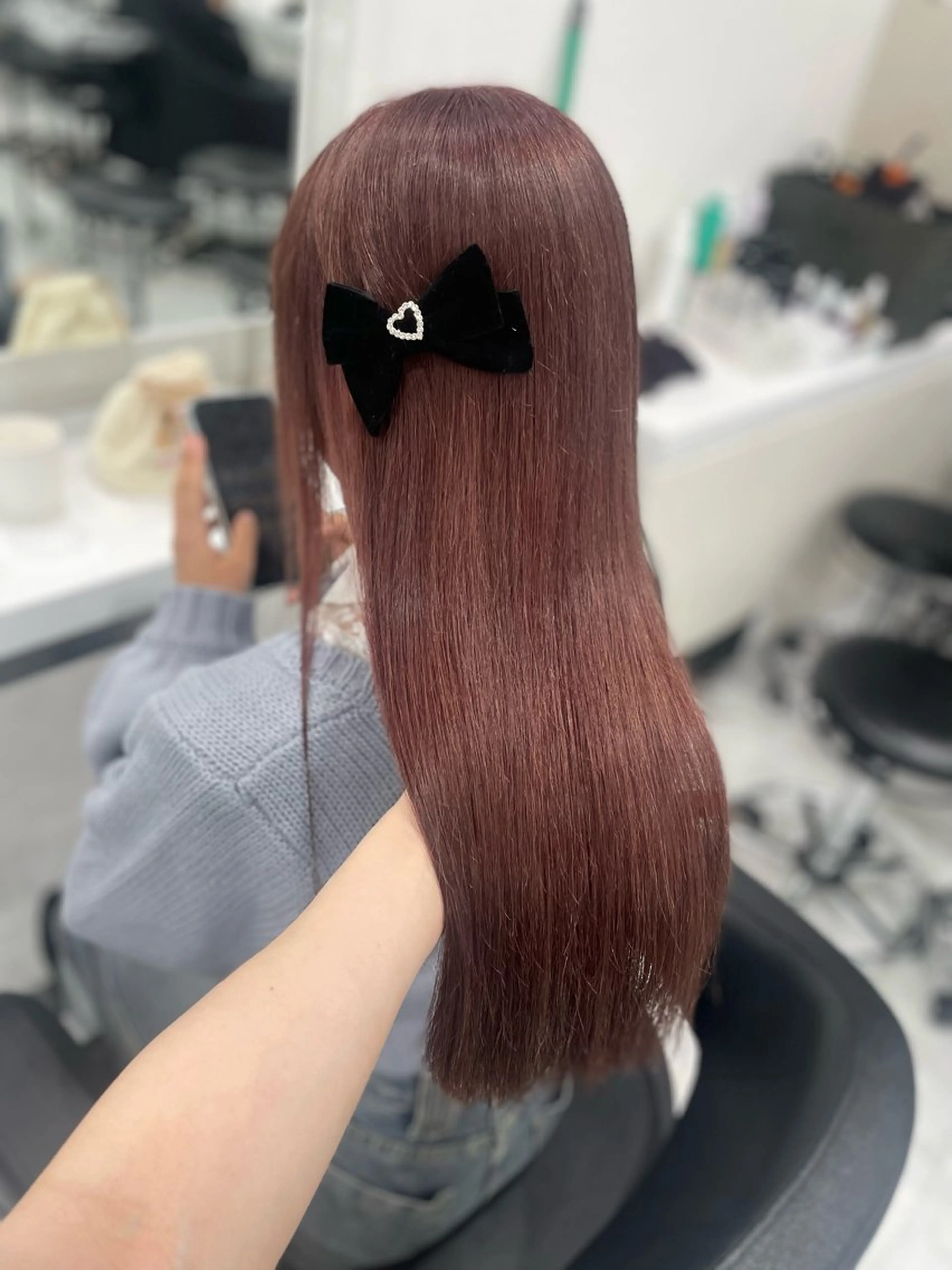 ロング カラー ヘアカラー トリートメント 💗トレンド暖色ヘア Natsumi 💗のヘアスタイル
