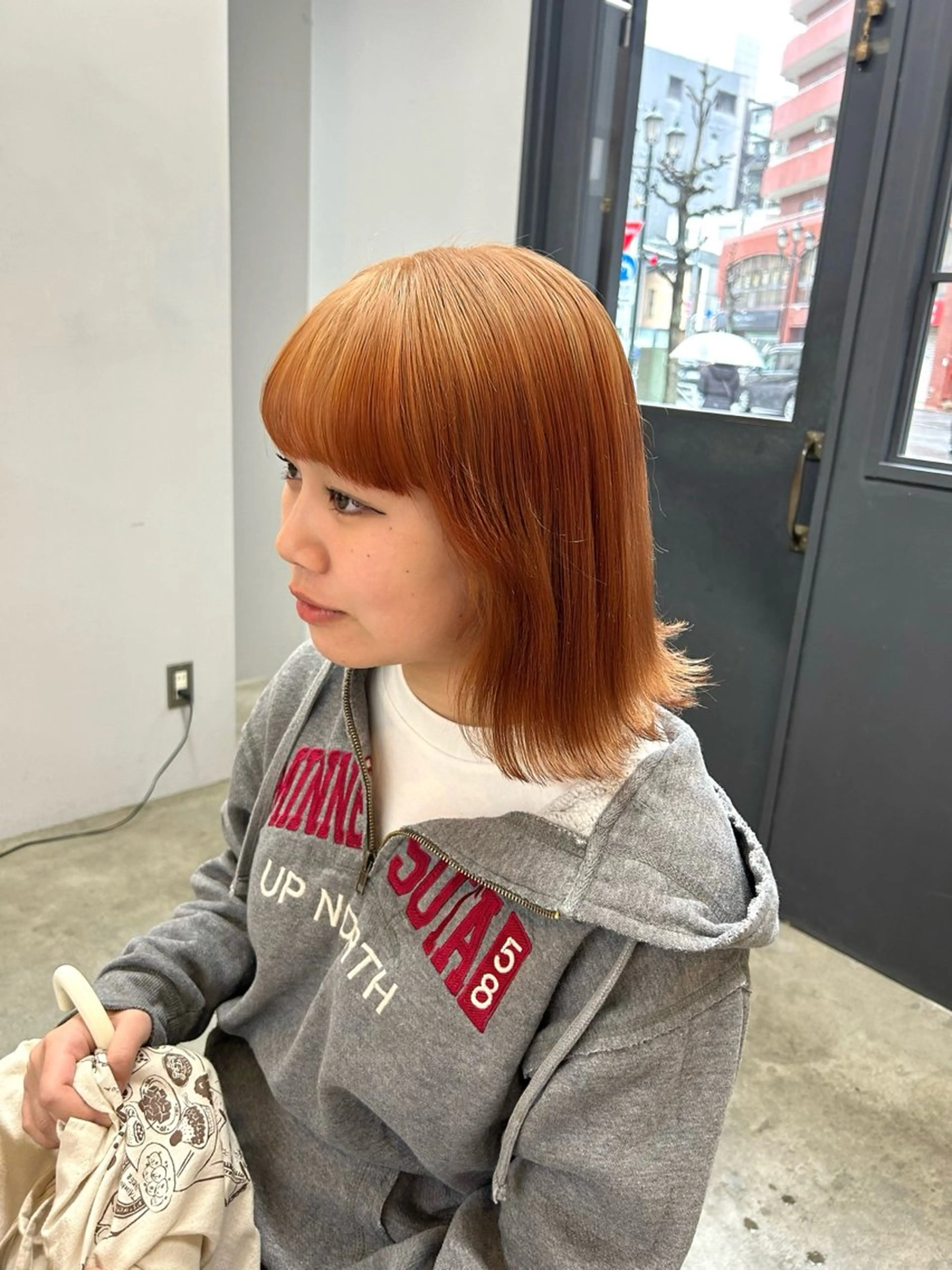 カラー オレンジ ヘアカラー ROCCOeast Rukaのヘアスタイル
