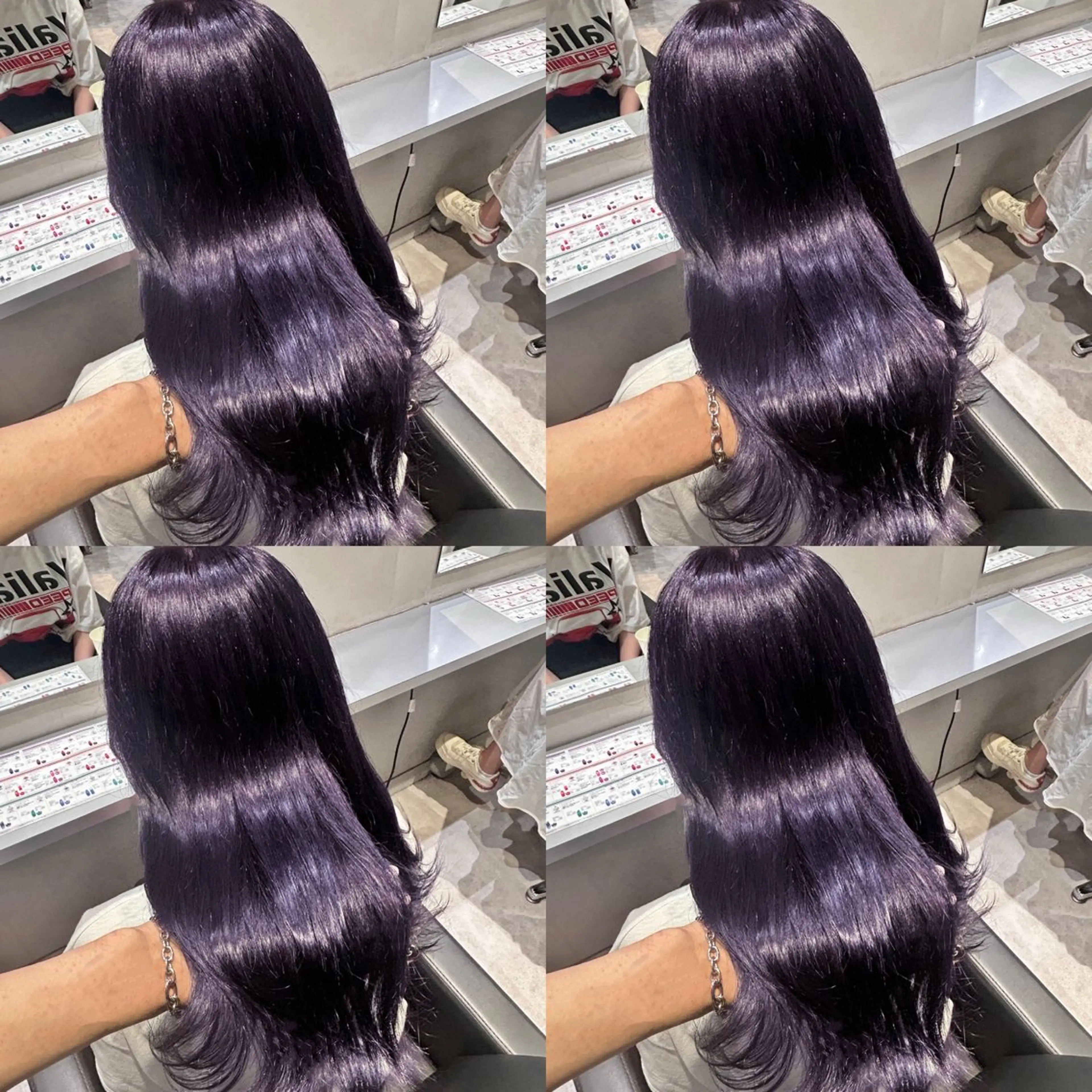 ロング カラー ラベンダーカラー 髪質改善 カット ヘアカラー トリートメント 韓国レイヤー ×髪質改善✨純大のヘアスタイル