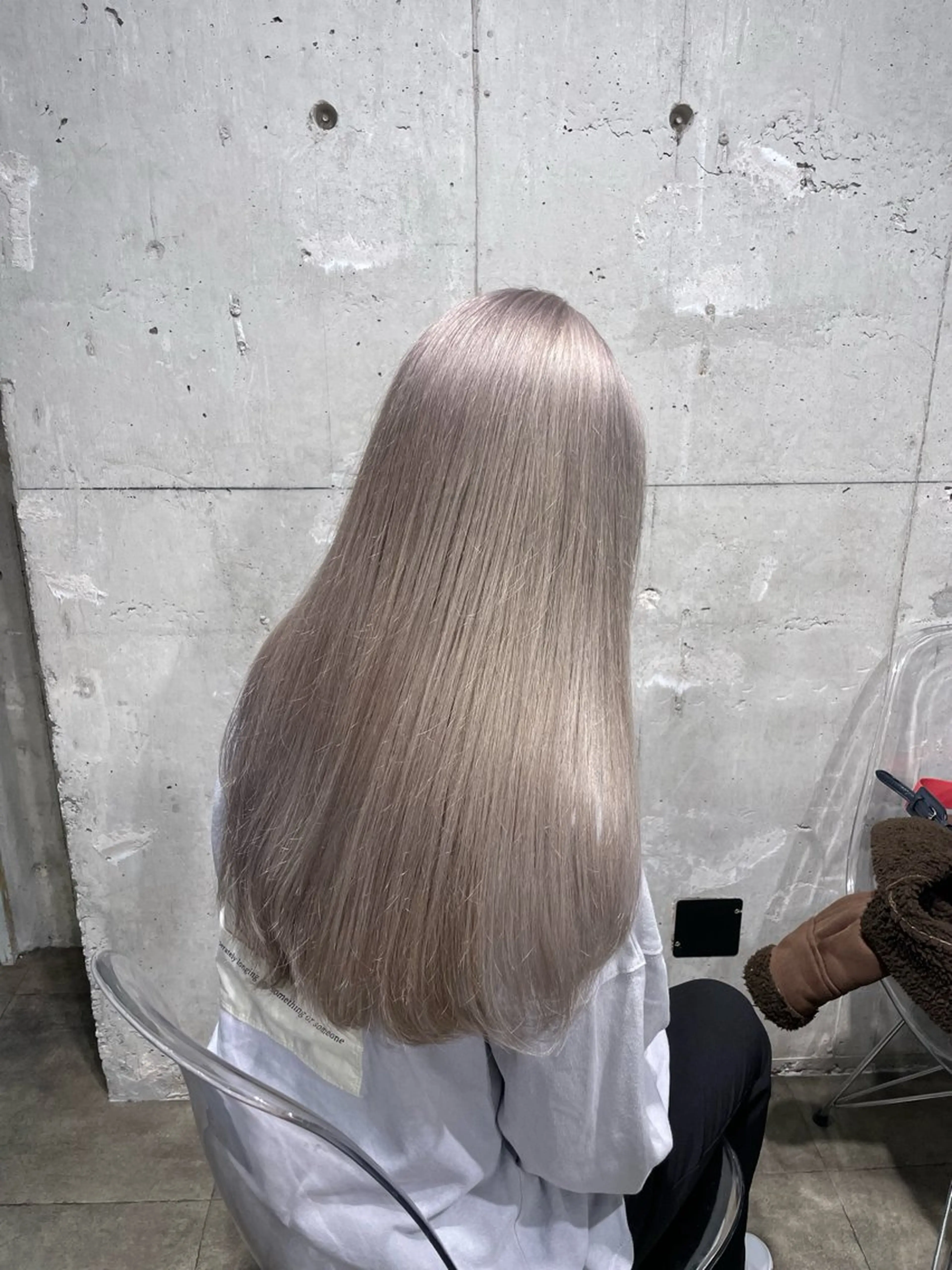ロング カラー ヘアカラー ハイトーンブロンド 横浜💞ミオのヘアスタイル