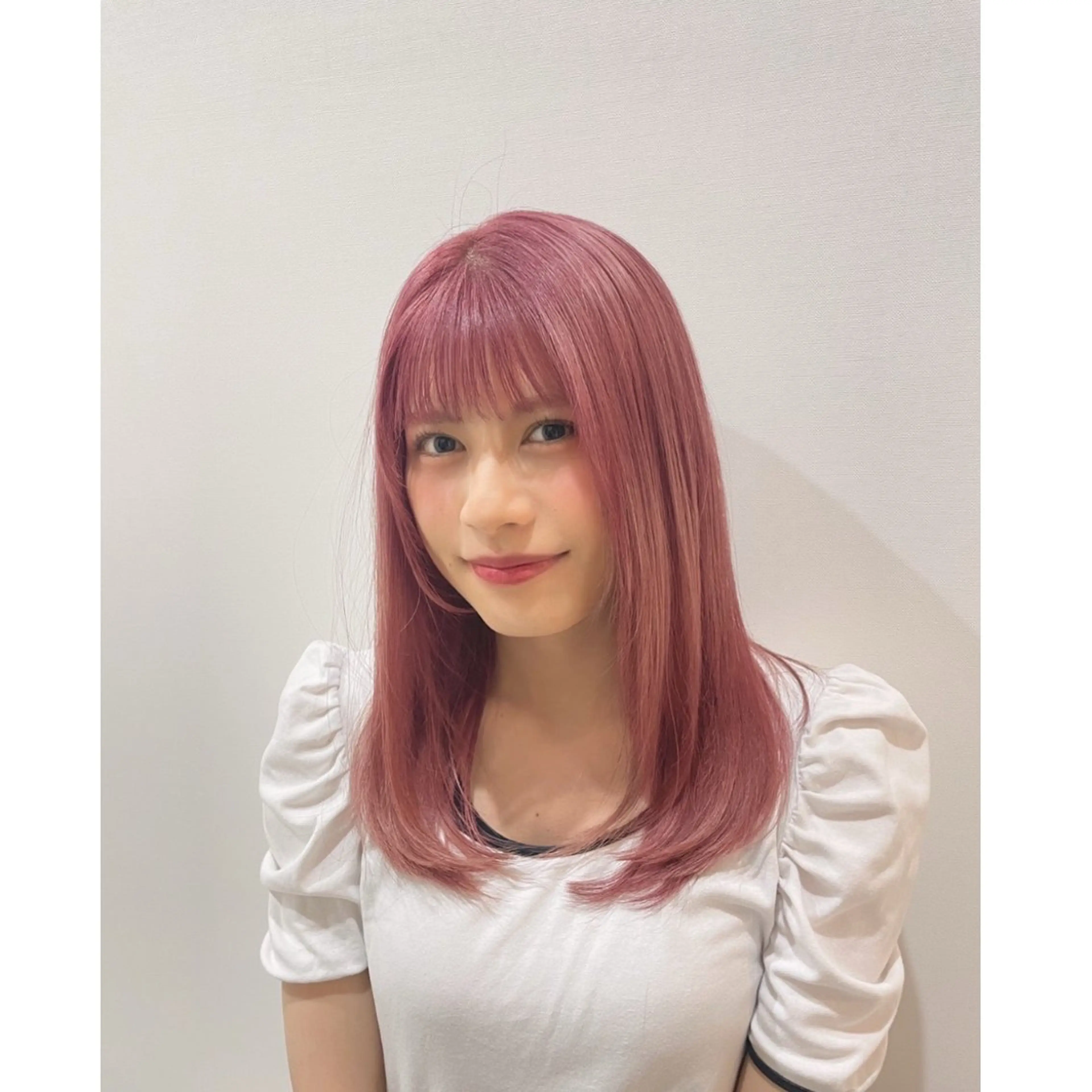 <ミニモ限定価格>🎨ブリーチonカラー+トリートメント🎨♥️暖色カラー♥️の写真