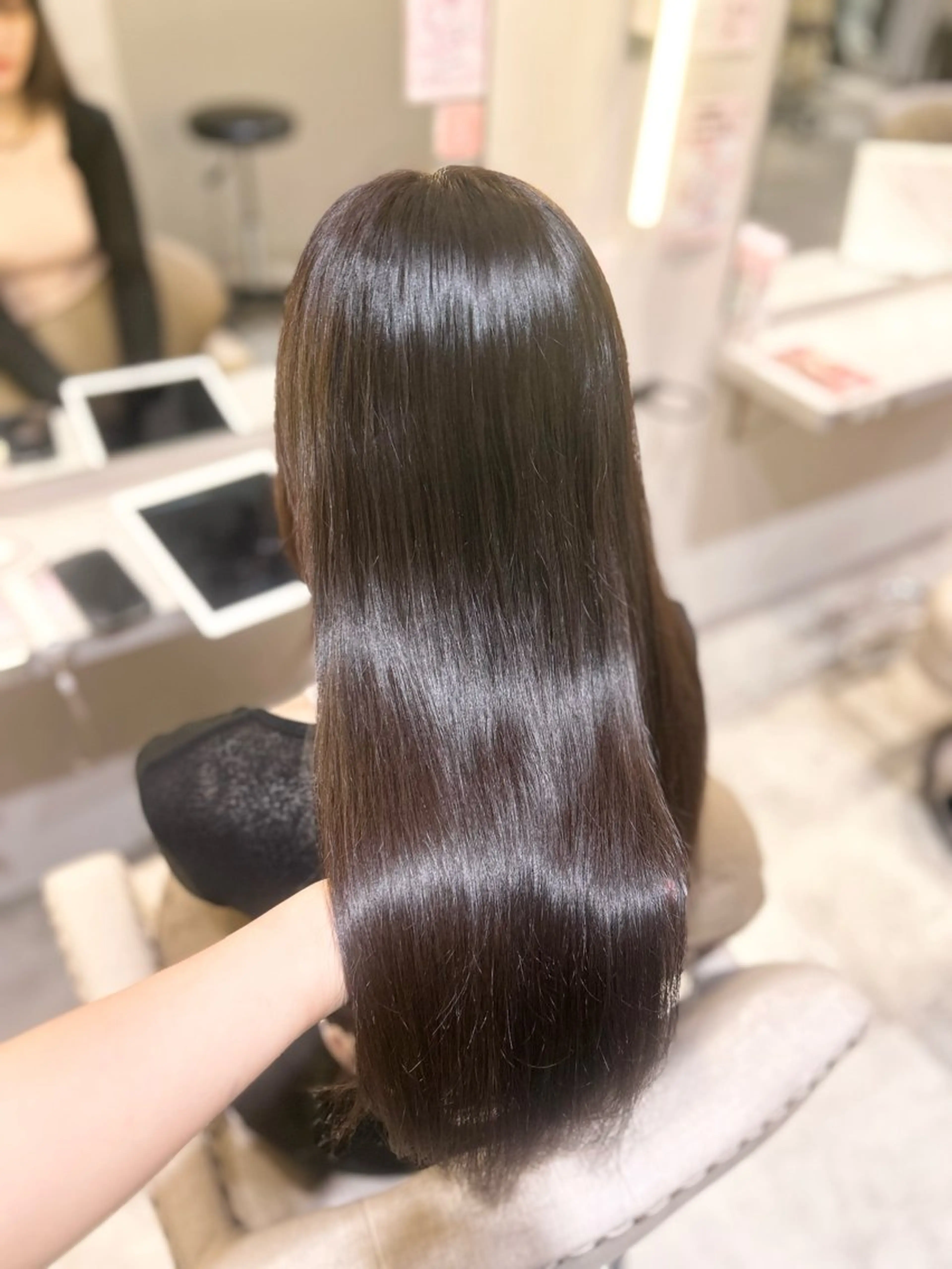 ロング カラー 透明感カラー グレージュ 🐰🎀透明感カラー yuzuka🎀🐰のヘアスタイル