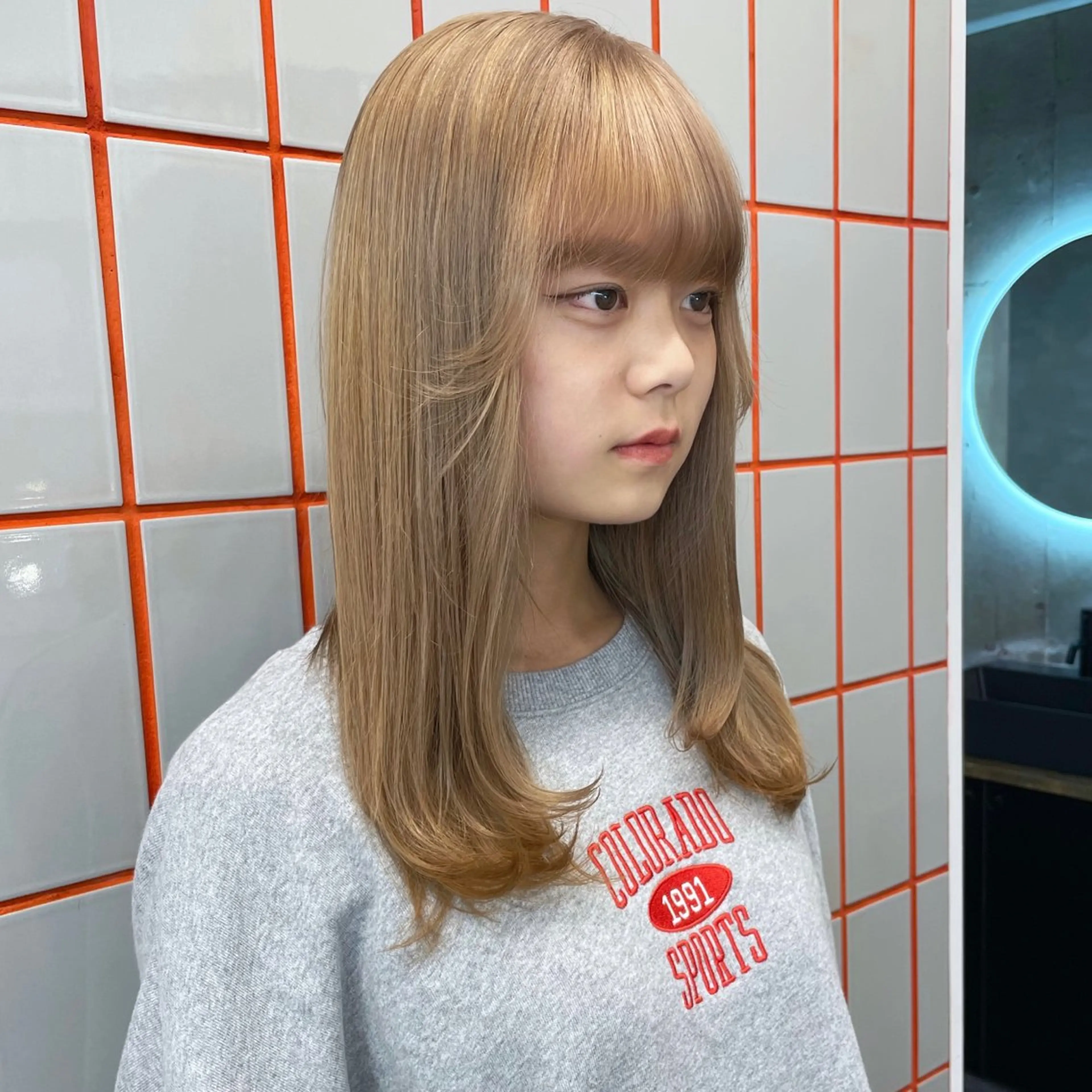 セミロング カラー Je suis heureuse Miel所属・🐩艶カラー/ chisato🌙のヘアスタイル