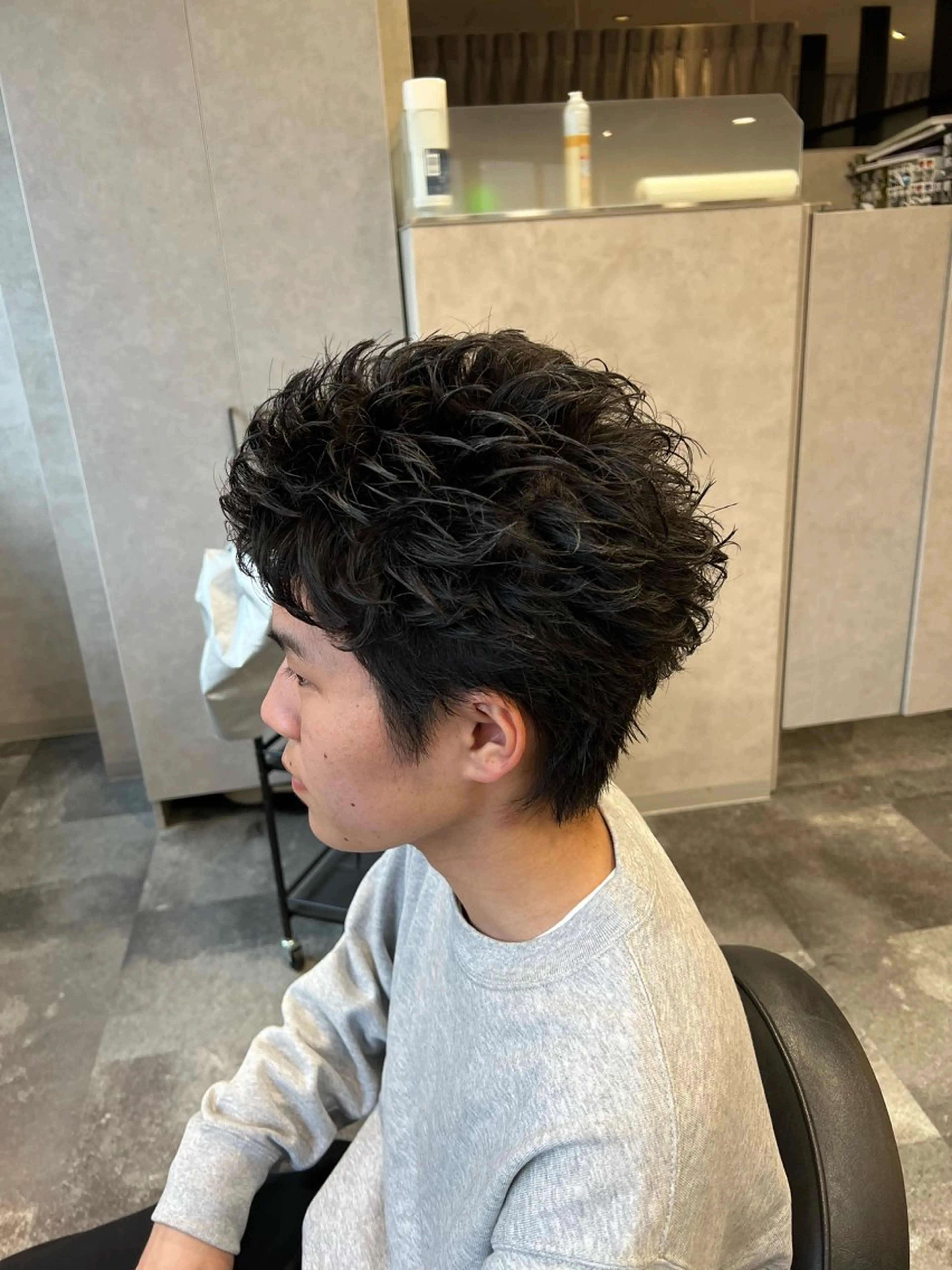 ショート パーマ ヘアアレンジ メンズ カット パーマ メンズ特化/カラー/ パーマ/ケイシンのヘアスタイル