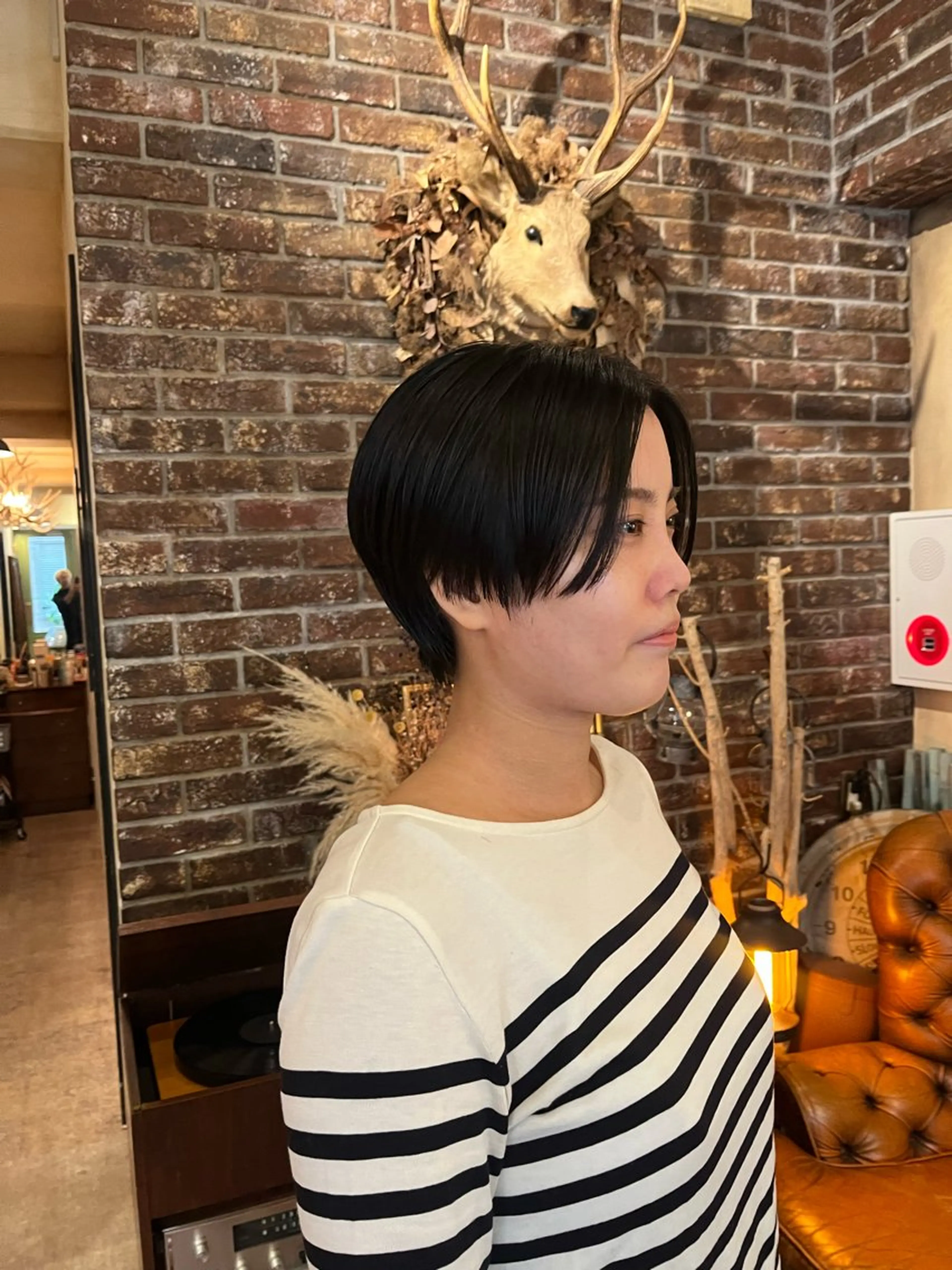 ショート ハンサムショート ショートヘア カット ヘッドスパ 抜け感パーマ/ 顔まわり/緒方椋のヘアスタイル