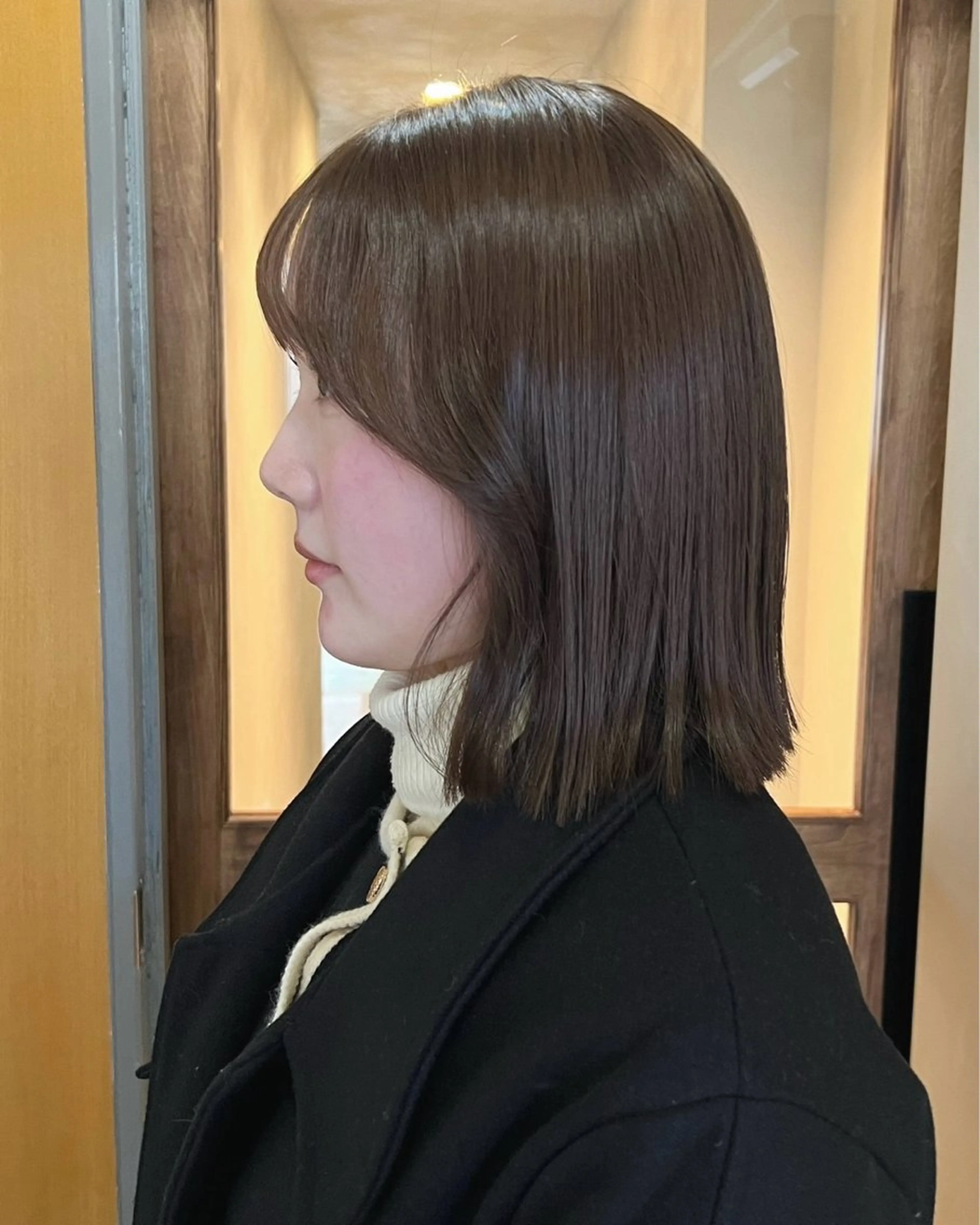 ミディアム カラー カット ヘアカラー akane/ボブ /オリーブ/ブラウンのヘアスタイル