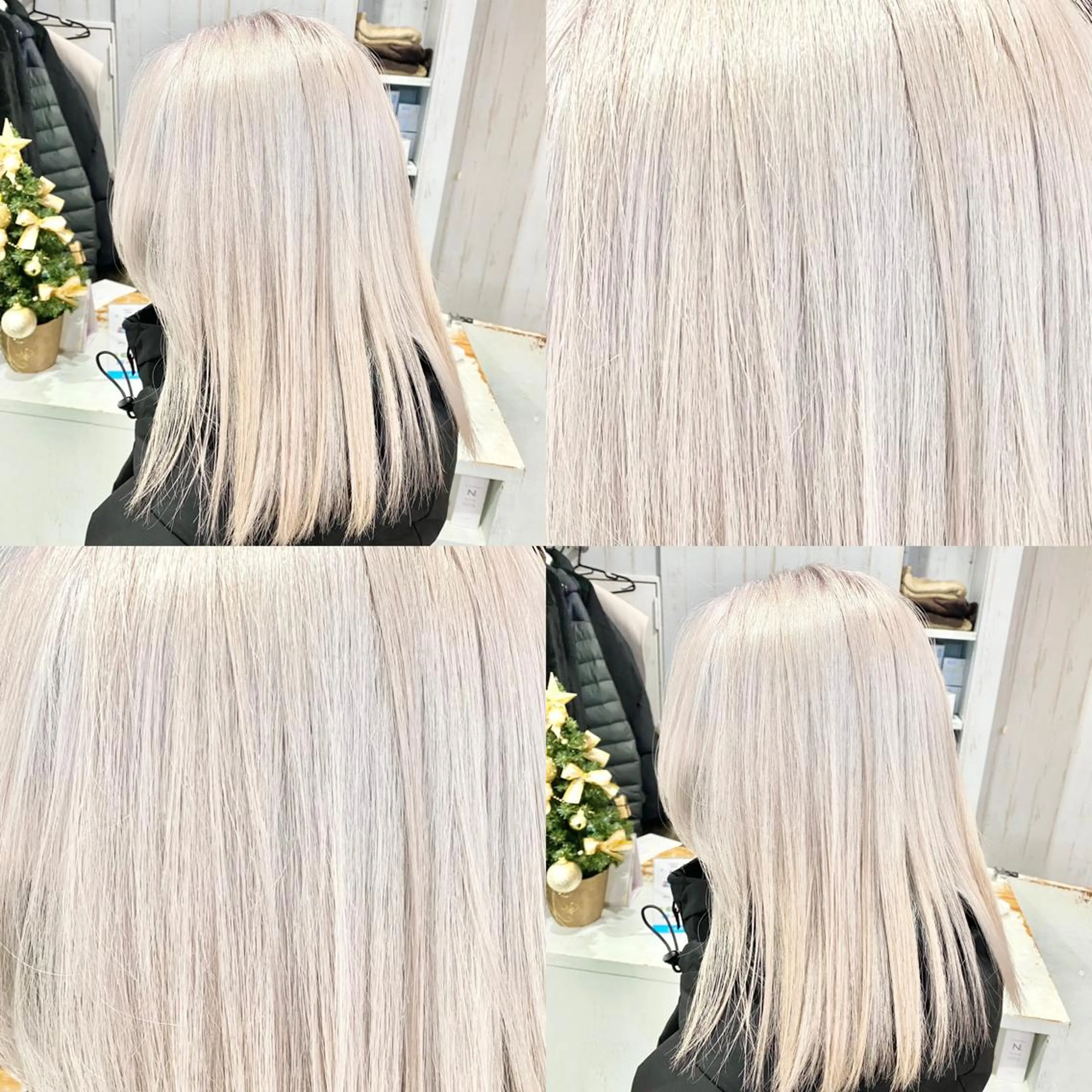 ミディアム カラー ヘアカラー トリートメント ハイトーン💫 エクステ💫maiのヘアスタイル