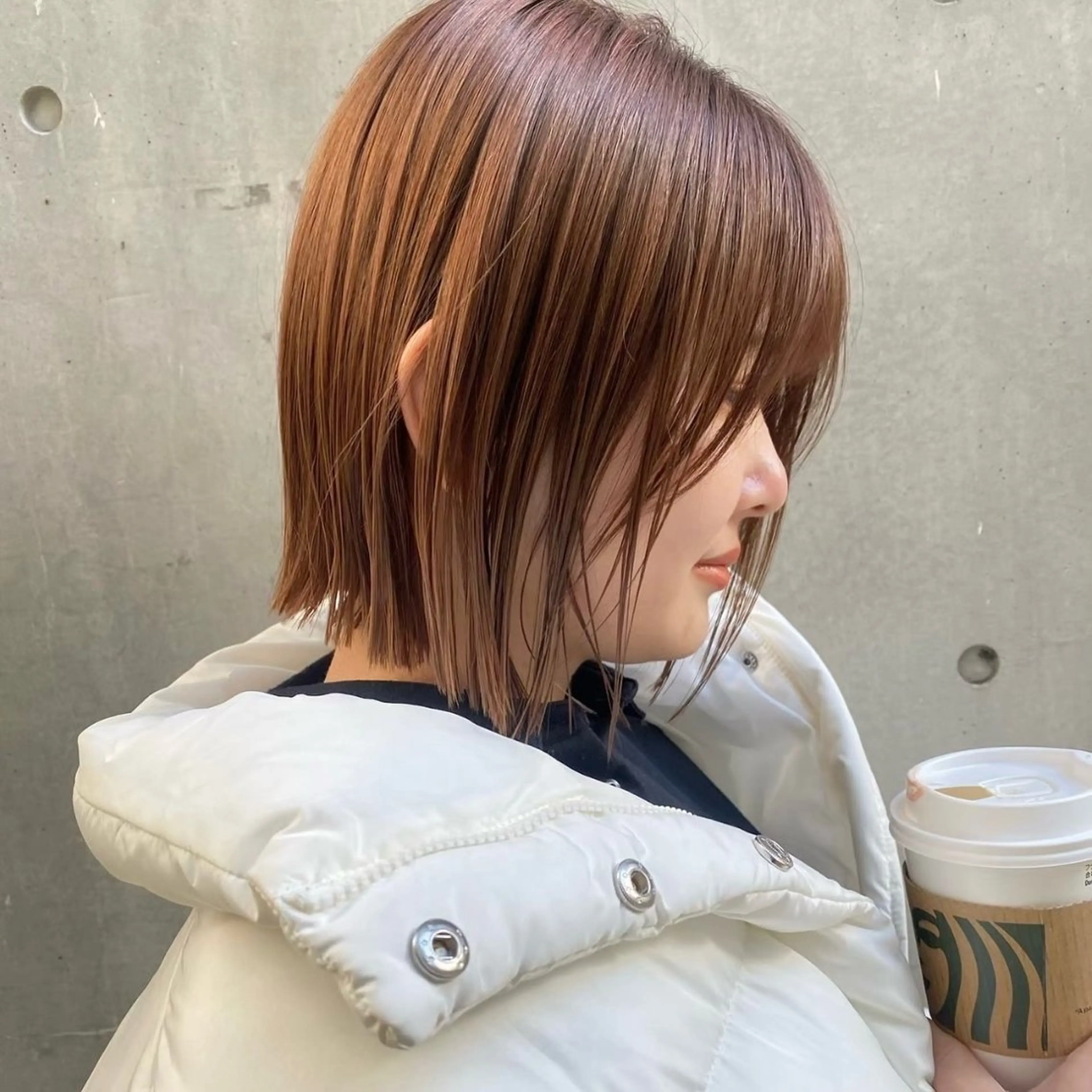 ショート 暖色/ボブ/吉岡美音 GIEN NU茶屋町のヘアスタイル