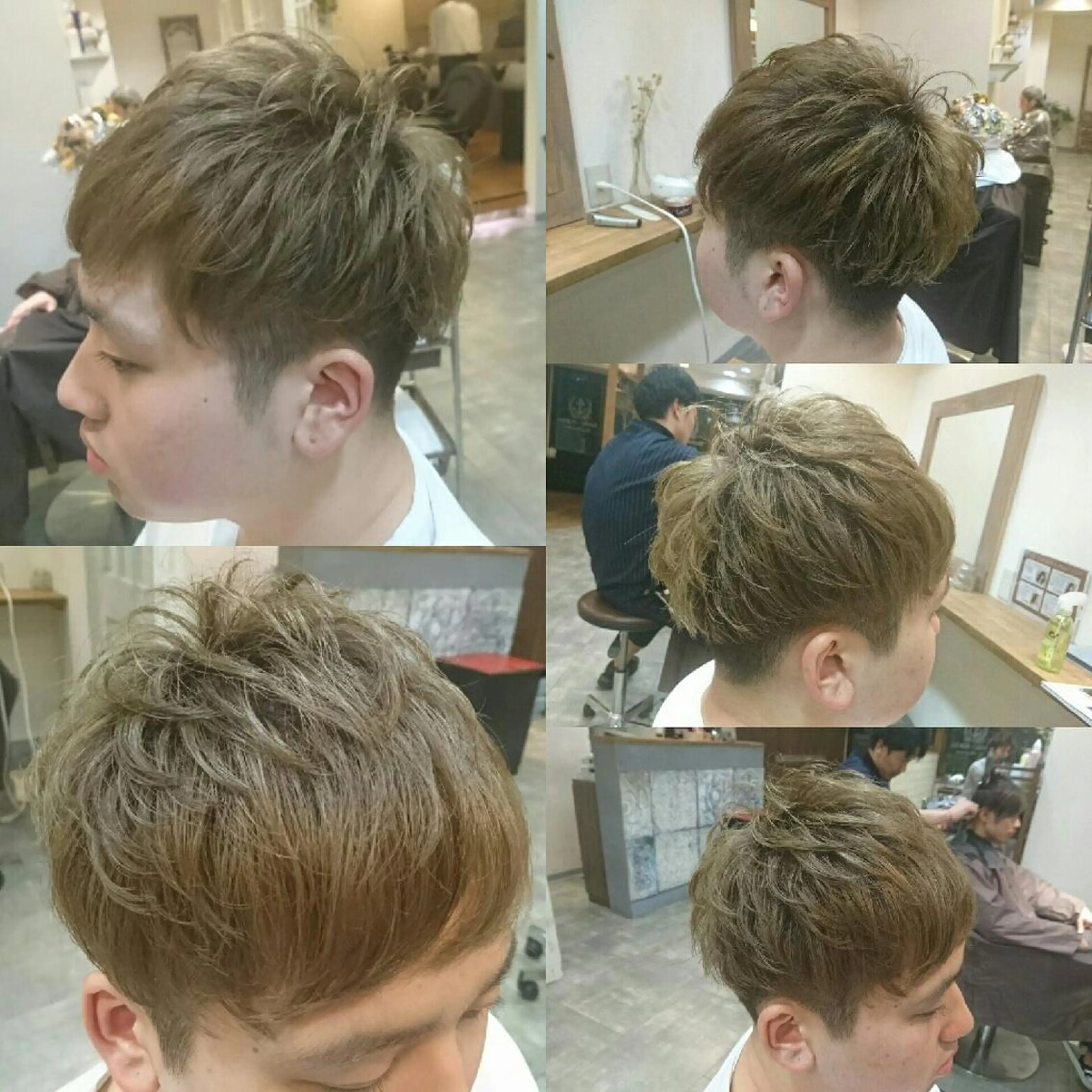 ショート メンズ パーマ カラー little×PORTO 元町所属・Topstylist ゆきこのヘアスタイル