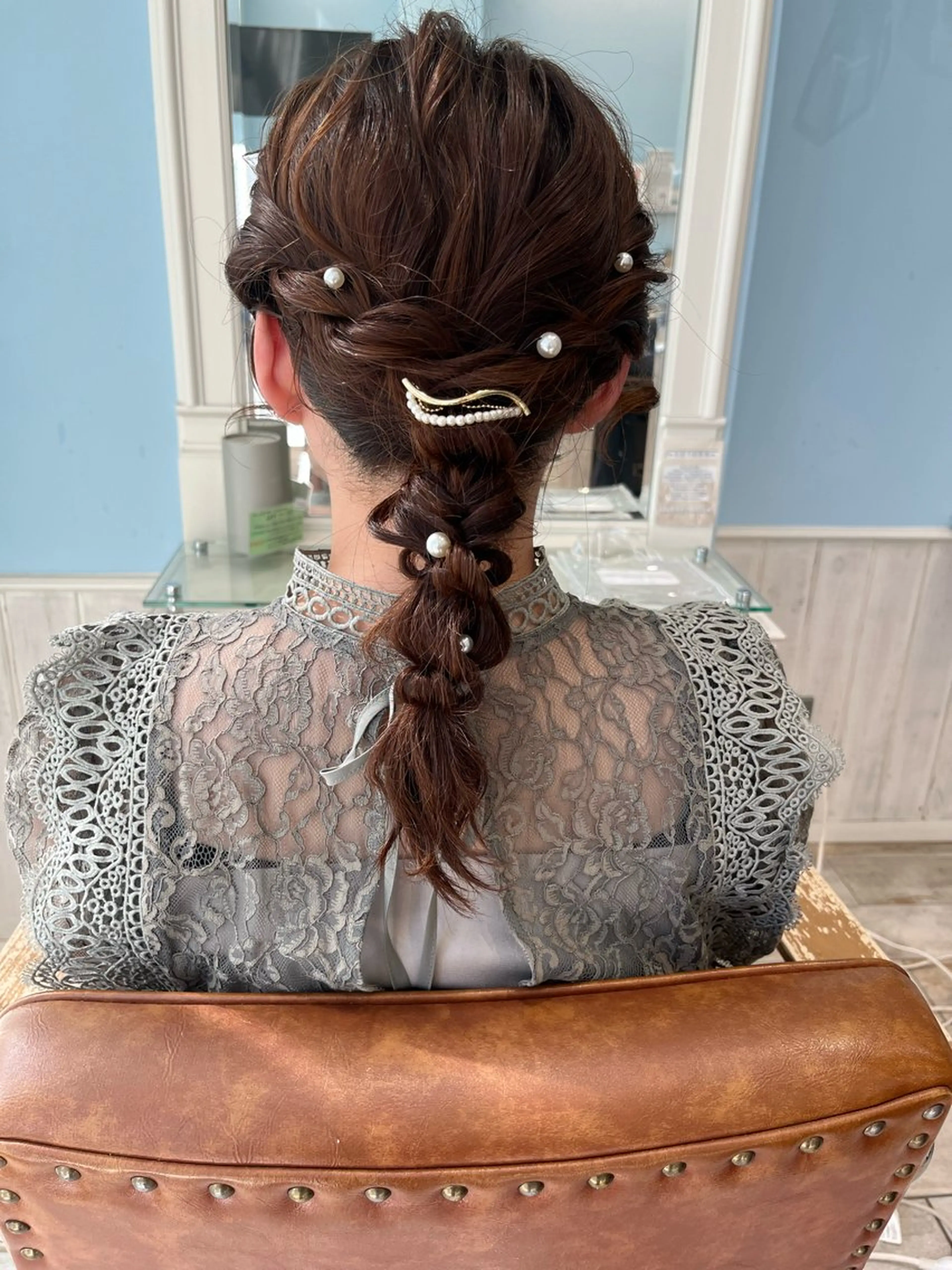 ミディアム ヘアアレンジ 谷本 萌のヘアスタイル
