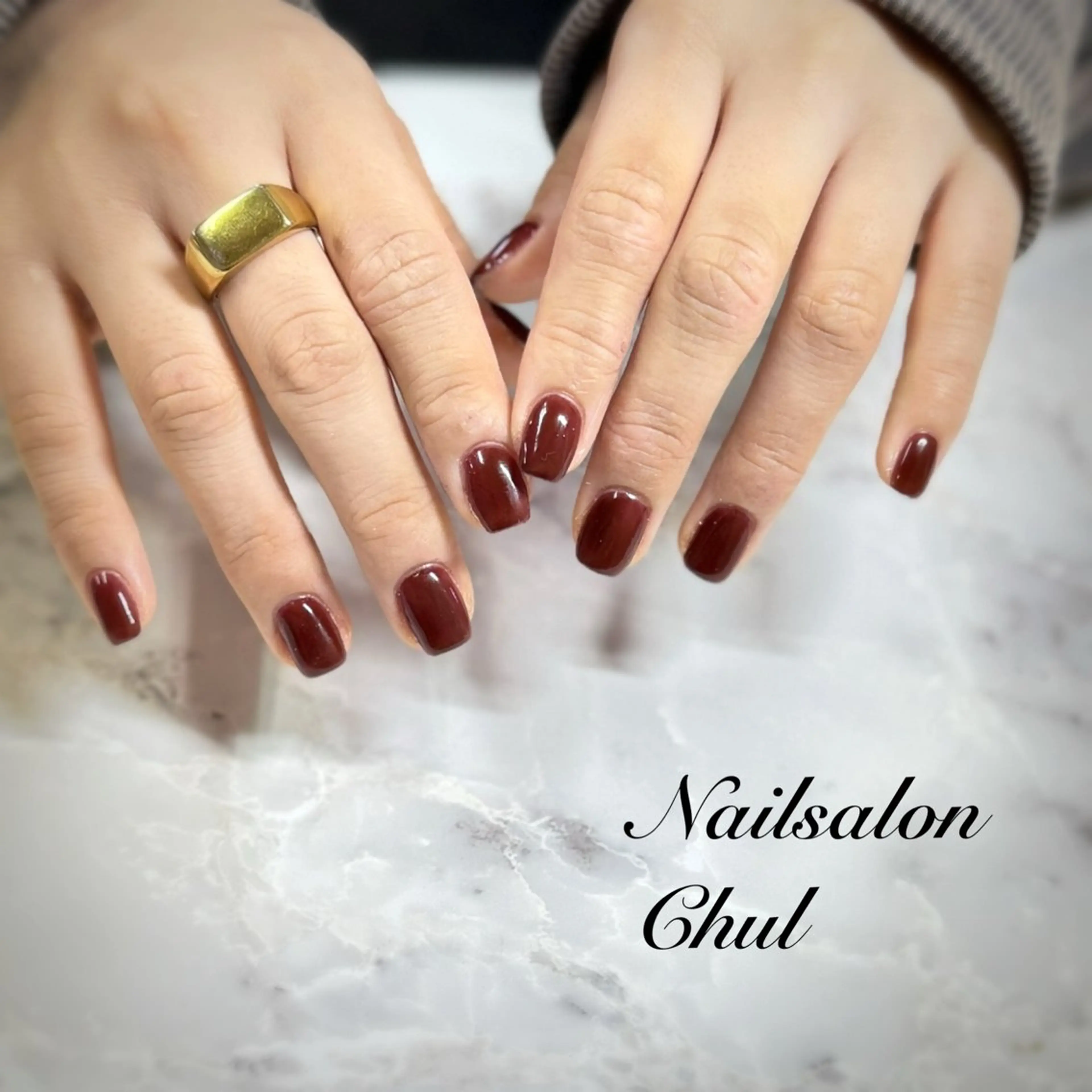 ネイル ワンカラーネイル ネイルサロン チュルのネイルデザイン