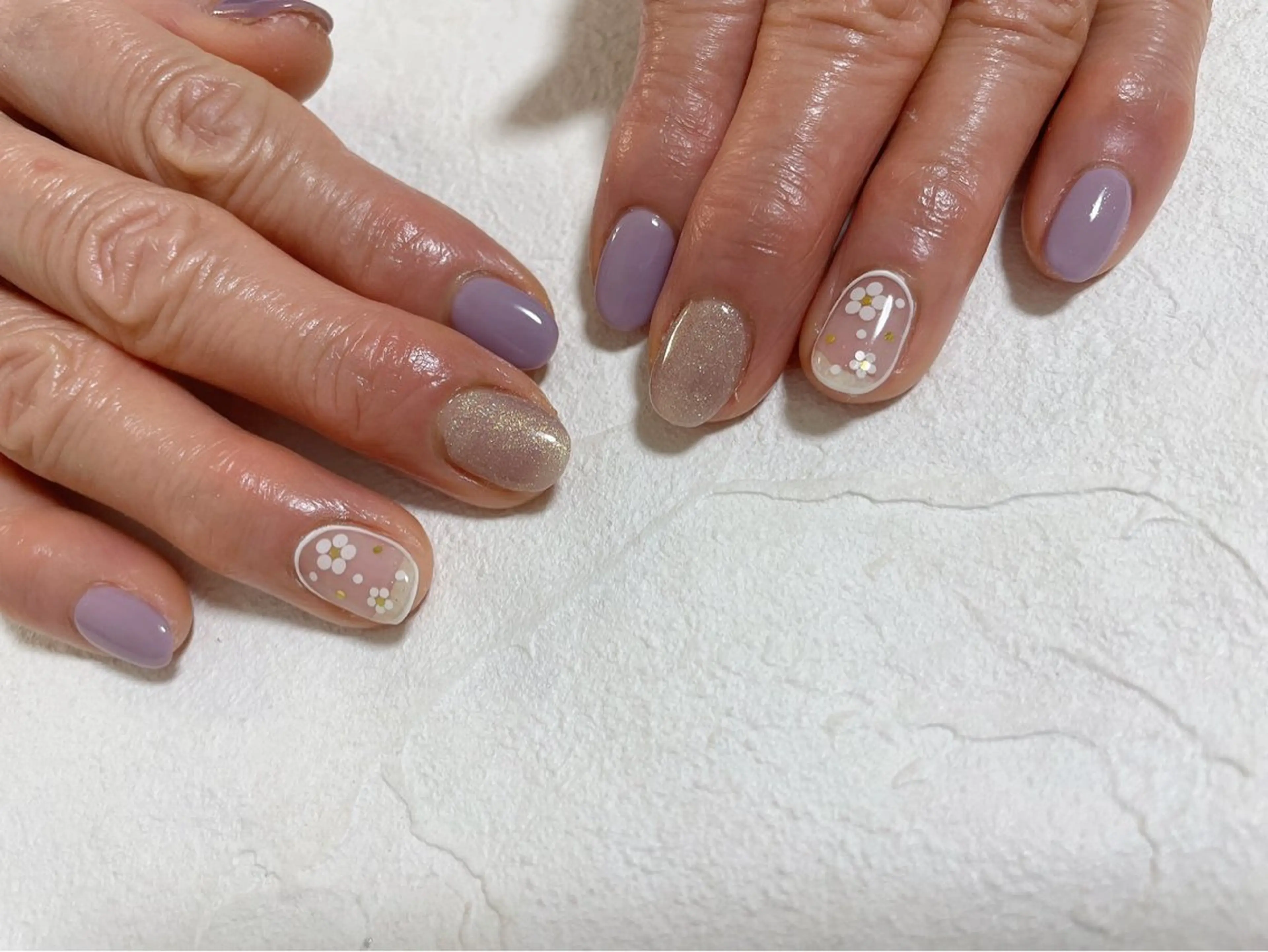 ネイル オーロラネイル フラワーネイル フットネイル フレンチネイル ジェルネイル kiki nail たまプラーザのネイルデザイン