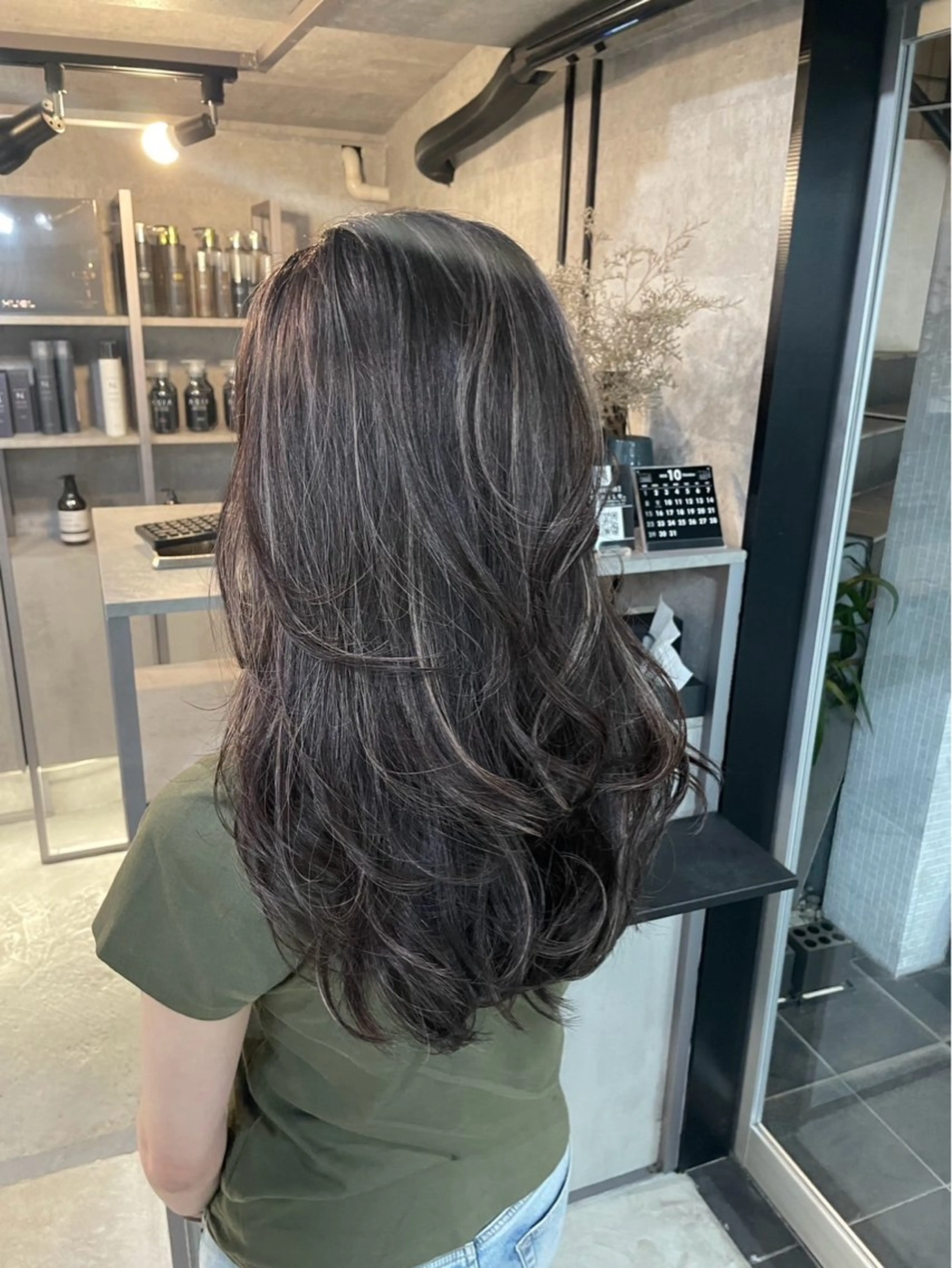 ロング カラー あなたのお悩み改善" You"💚❤️💛のヘアスタイル