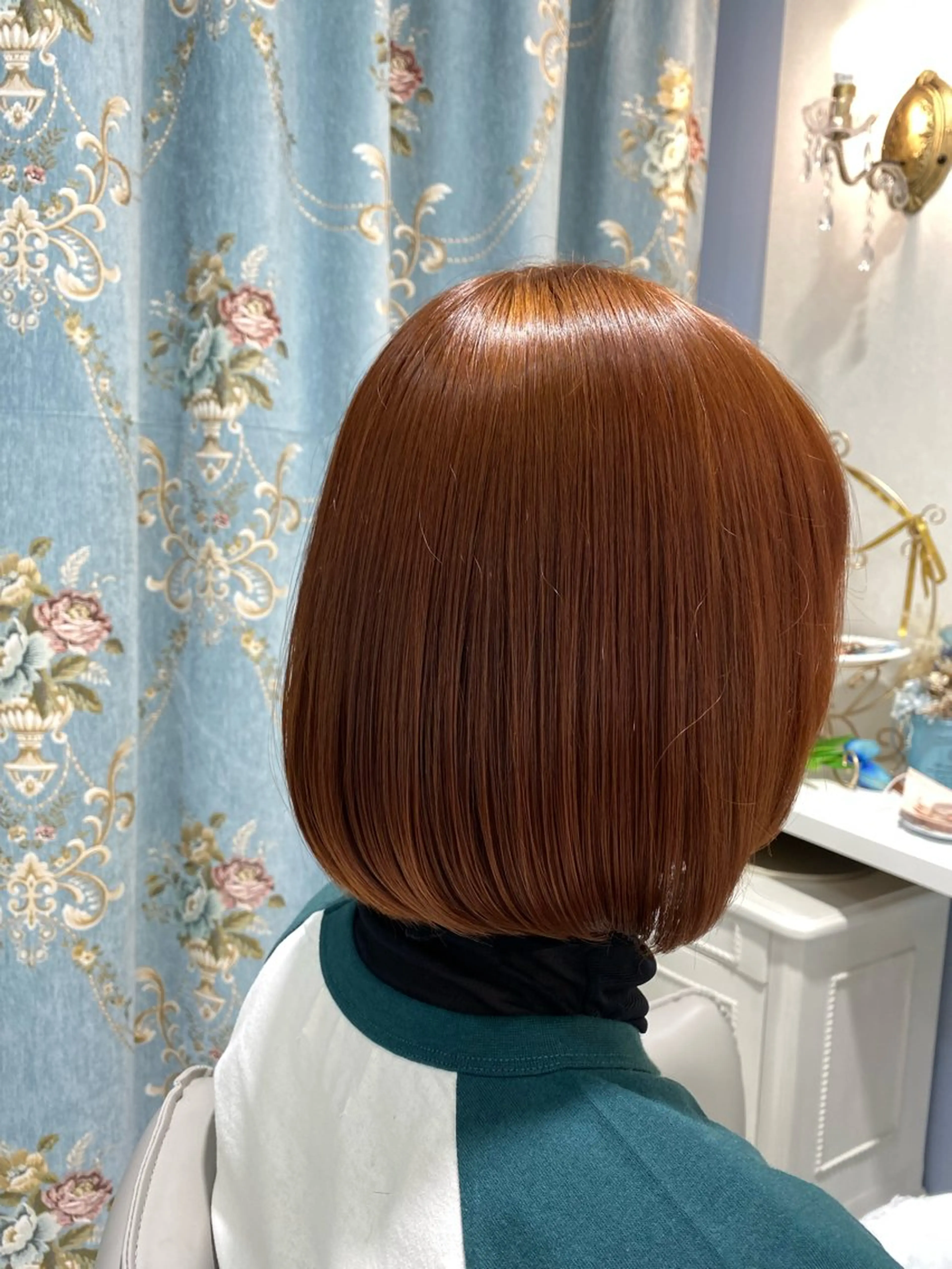 ミディアム カラー オレンジ ルミア所属・MASUMI ／LUMIAのヘアスタイル
