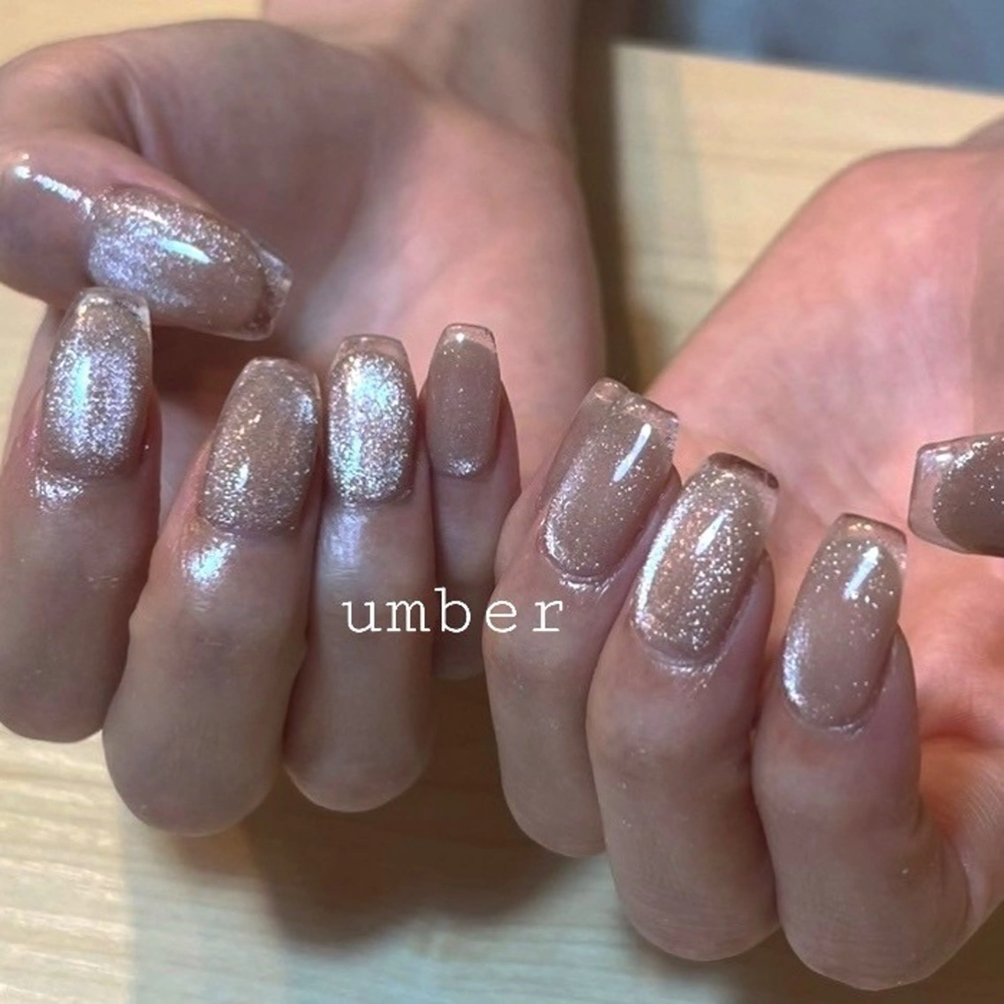 ネイル ハンドネイル umber 三茶1分のネイルデザイン