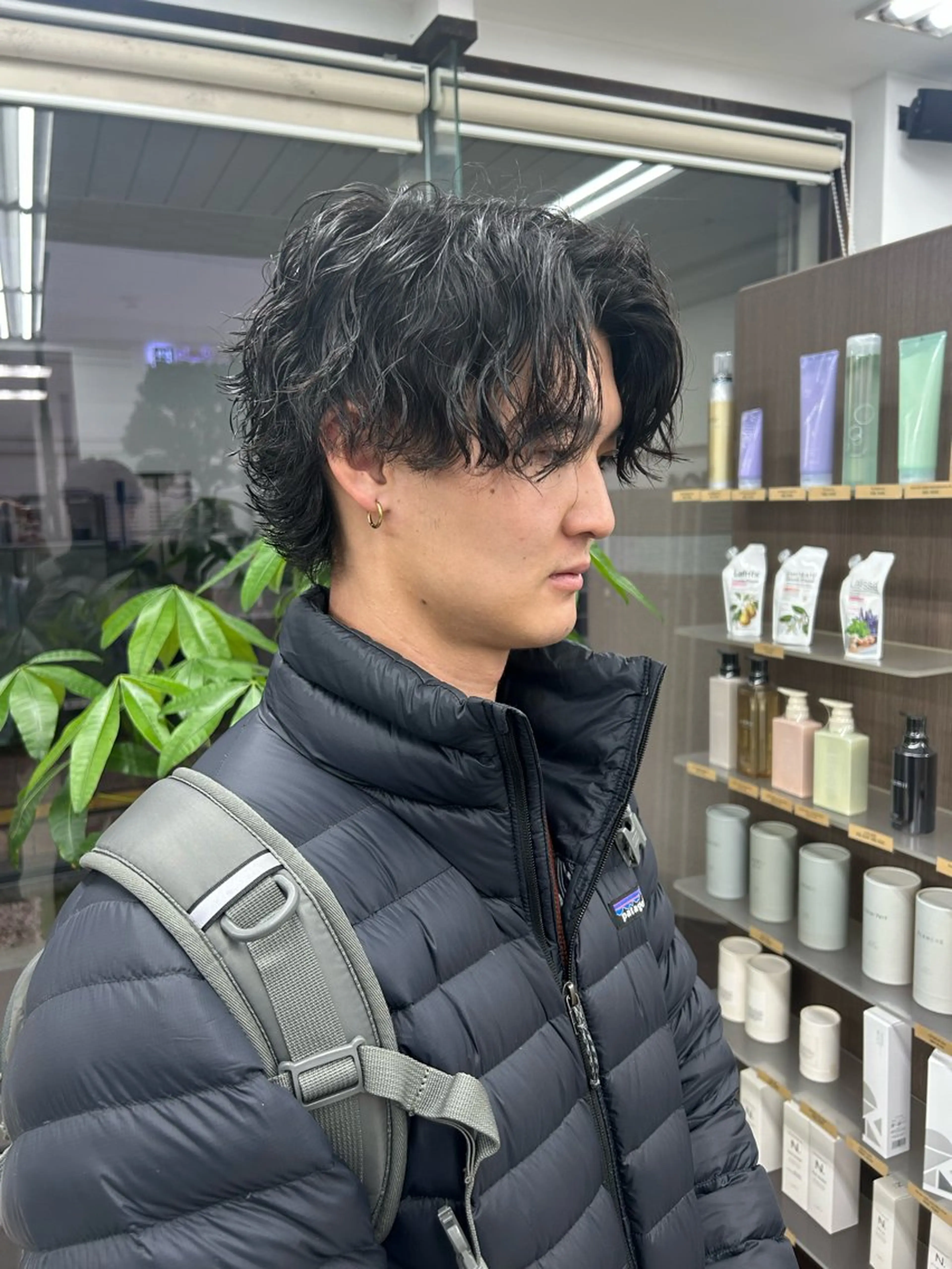 ショート パーマ メンズ メンズパーマ カット パーマ トレンドメンズパーマ /タカシマダイスケのヘアスタイル