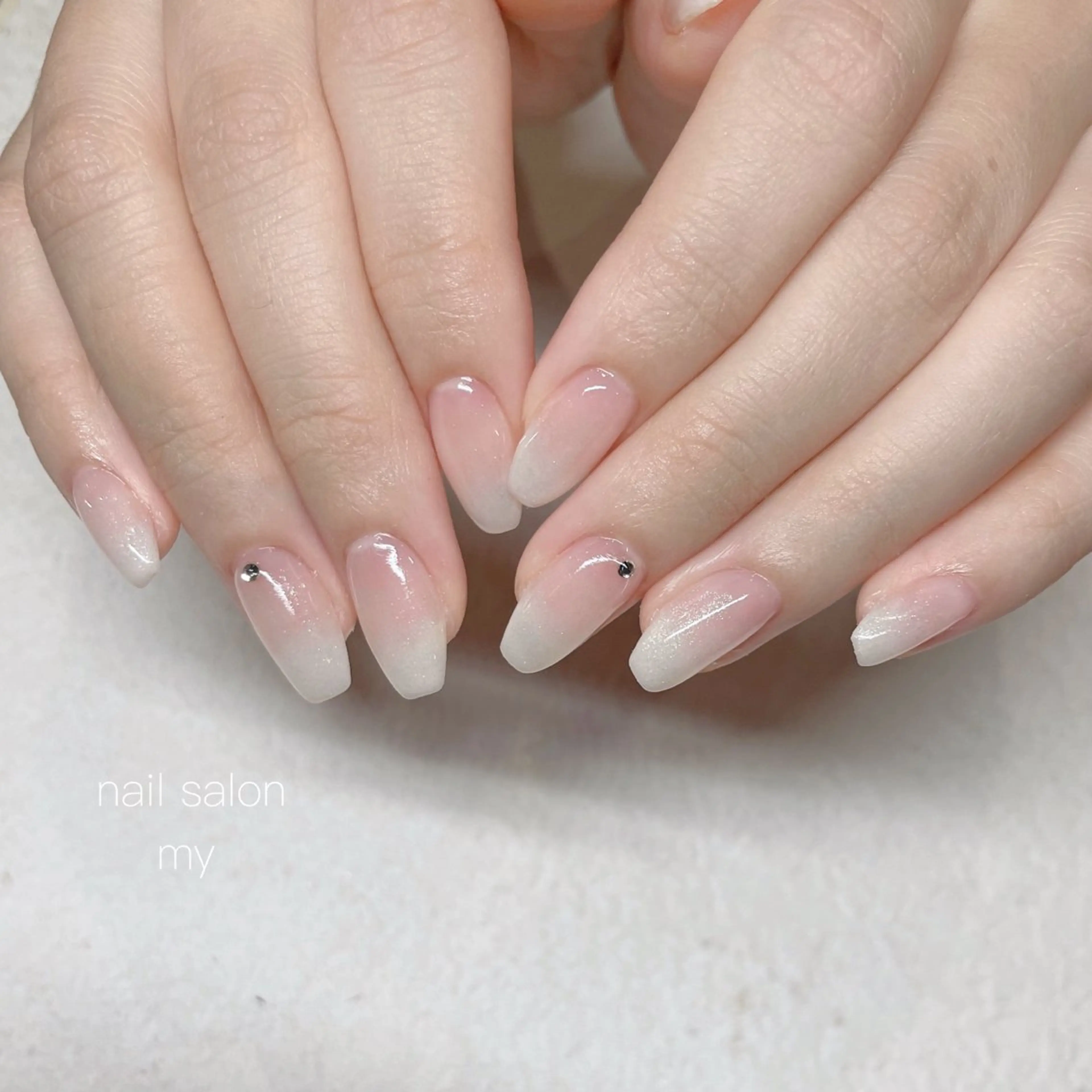 ネイル 韓国ネイル ニュアンスネイル ワンホンネイル ハンドネイル Nail salon MY所属・NailSalon MYのネイルデザイン