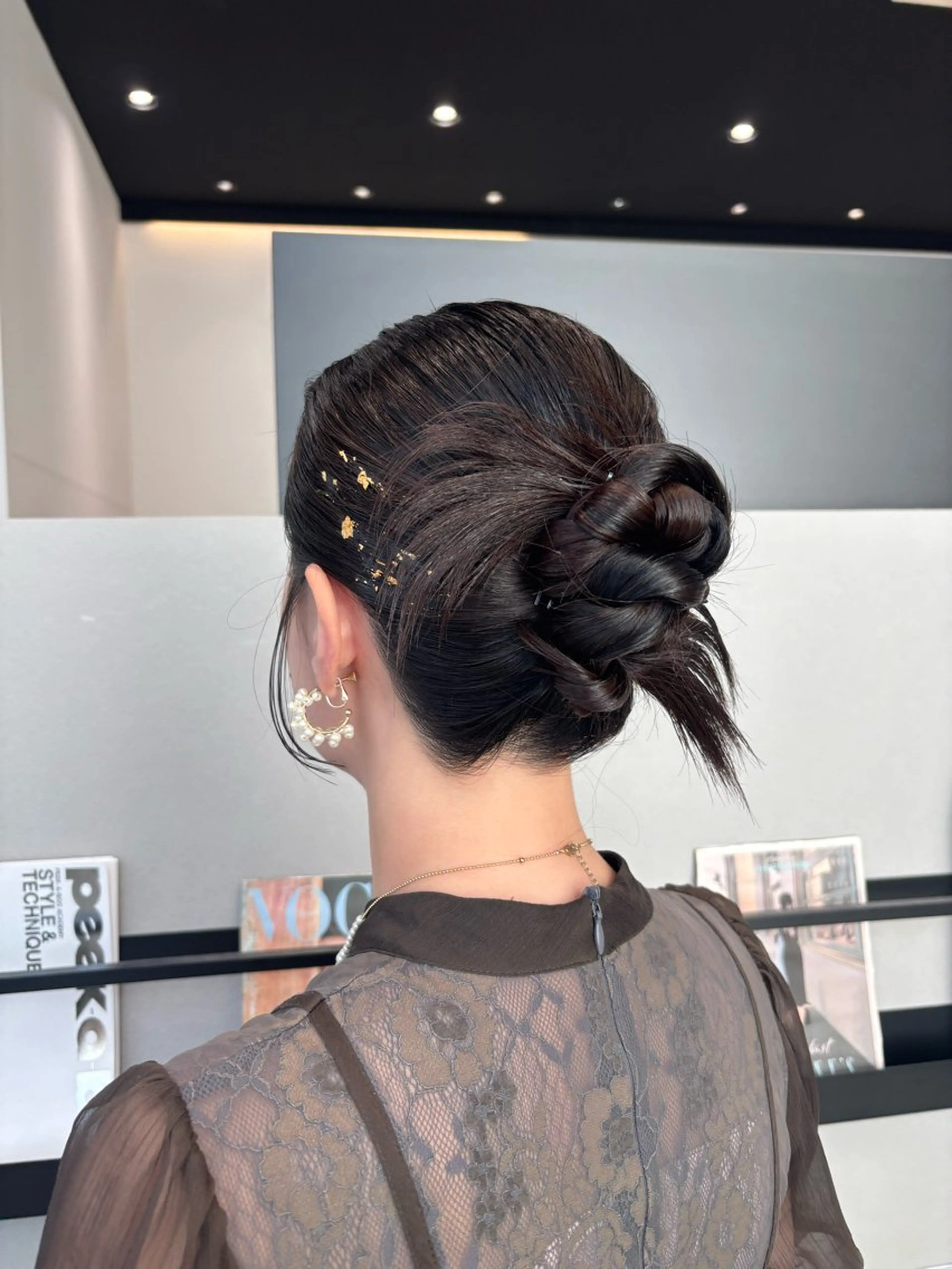 ミディアム カラー ヘアアレンジ ヘアセット 透明感カラー/ レイヤーkotonoのヘアスタイル