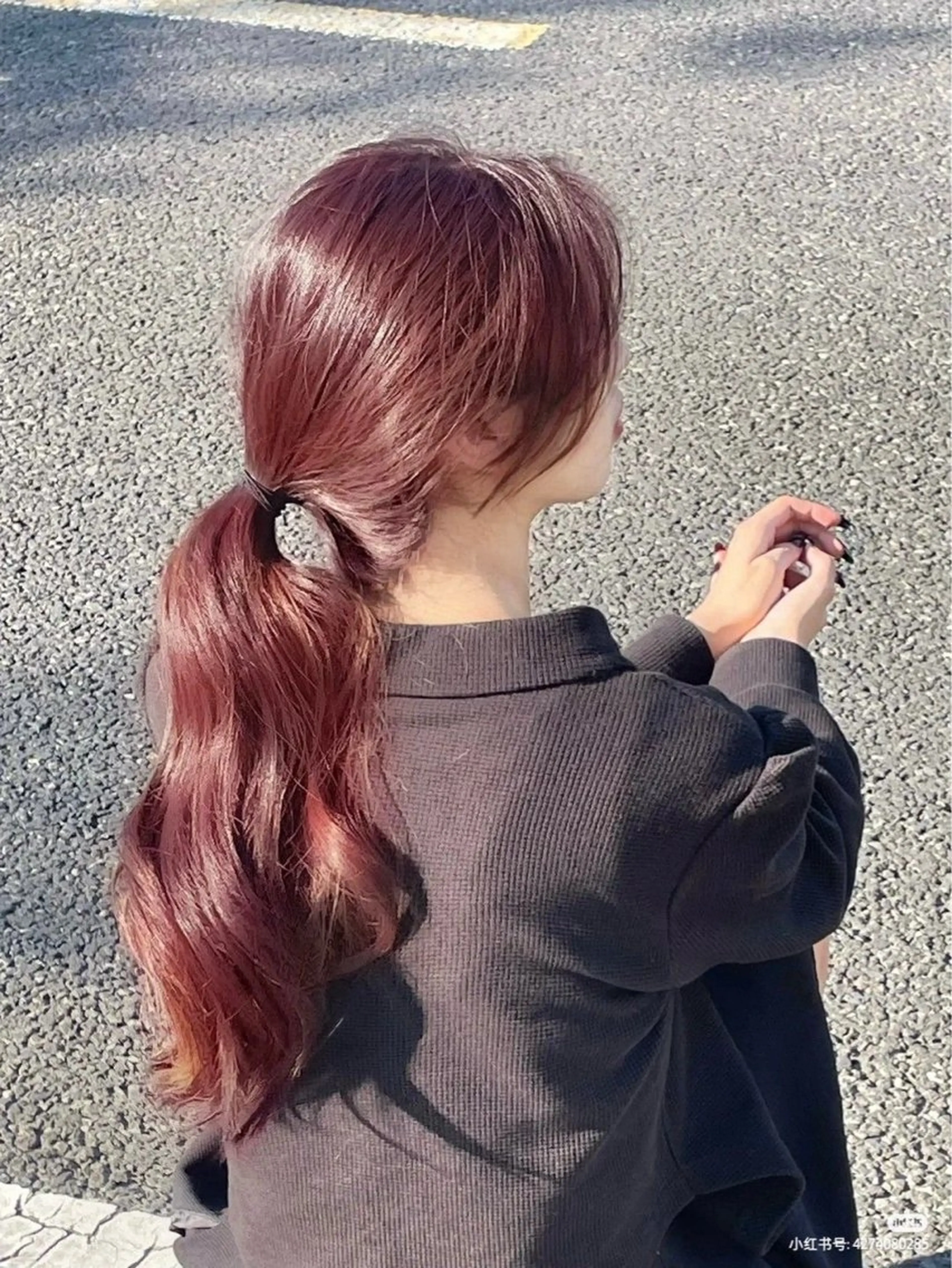 ロング カラー kazuki /韓国 juicyな暖色🍑のヘアスタイル