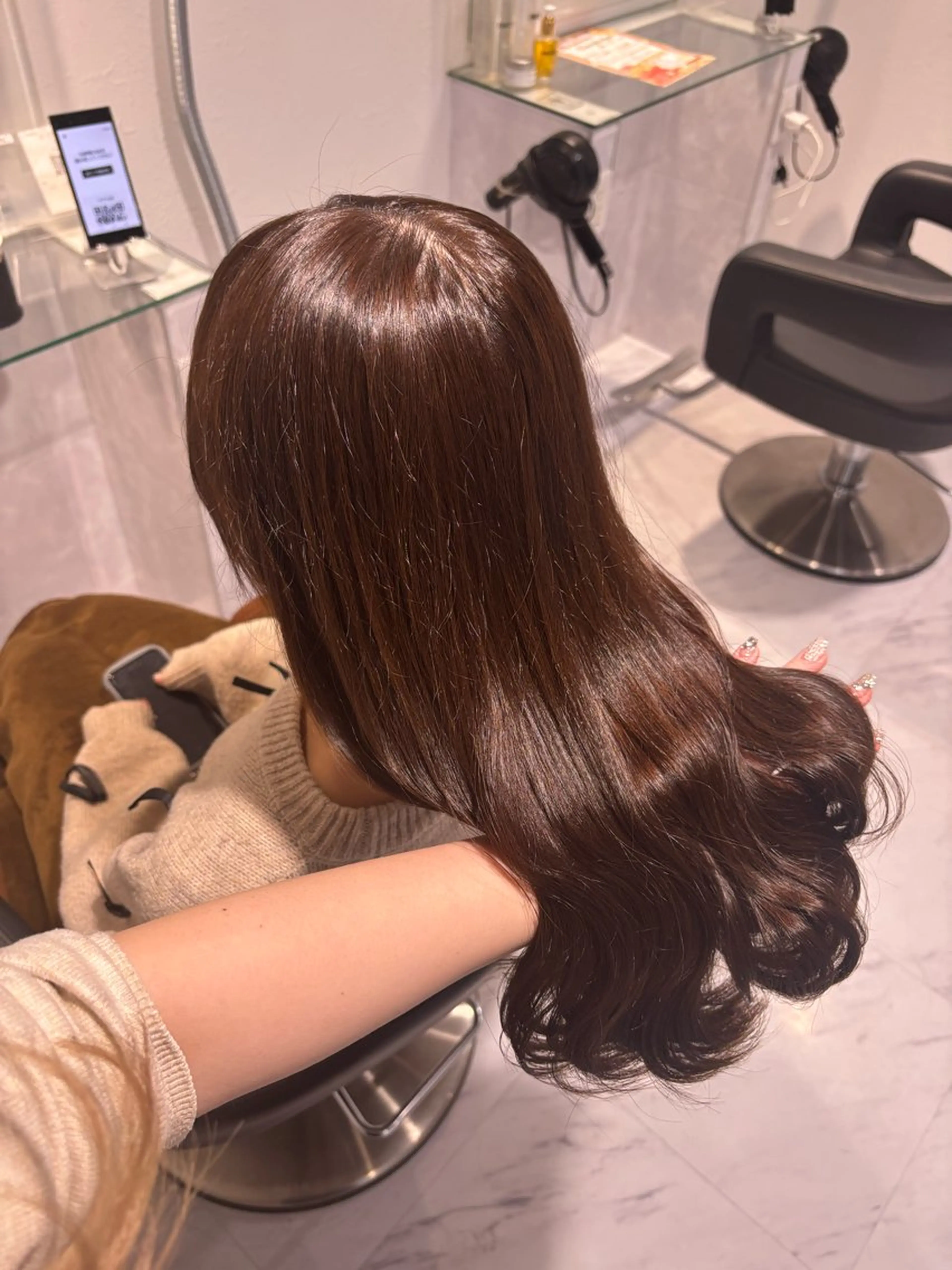 ロング カラー ヘアカラー トリートメント 髪質改善🩰透明感カ ラー🎀hinanoのヘアスタイル