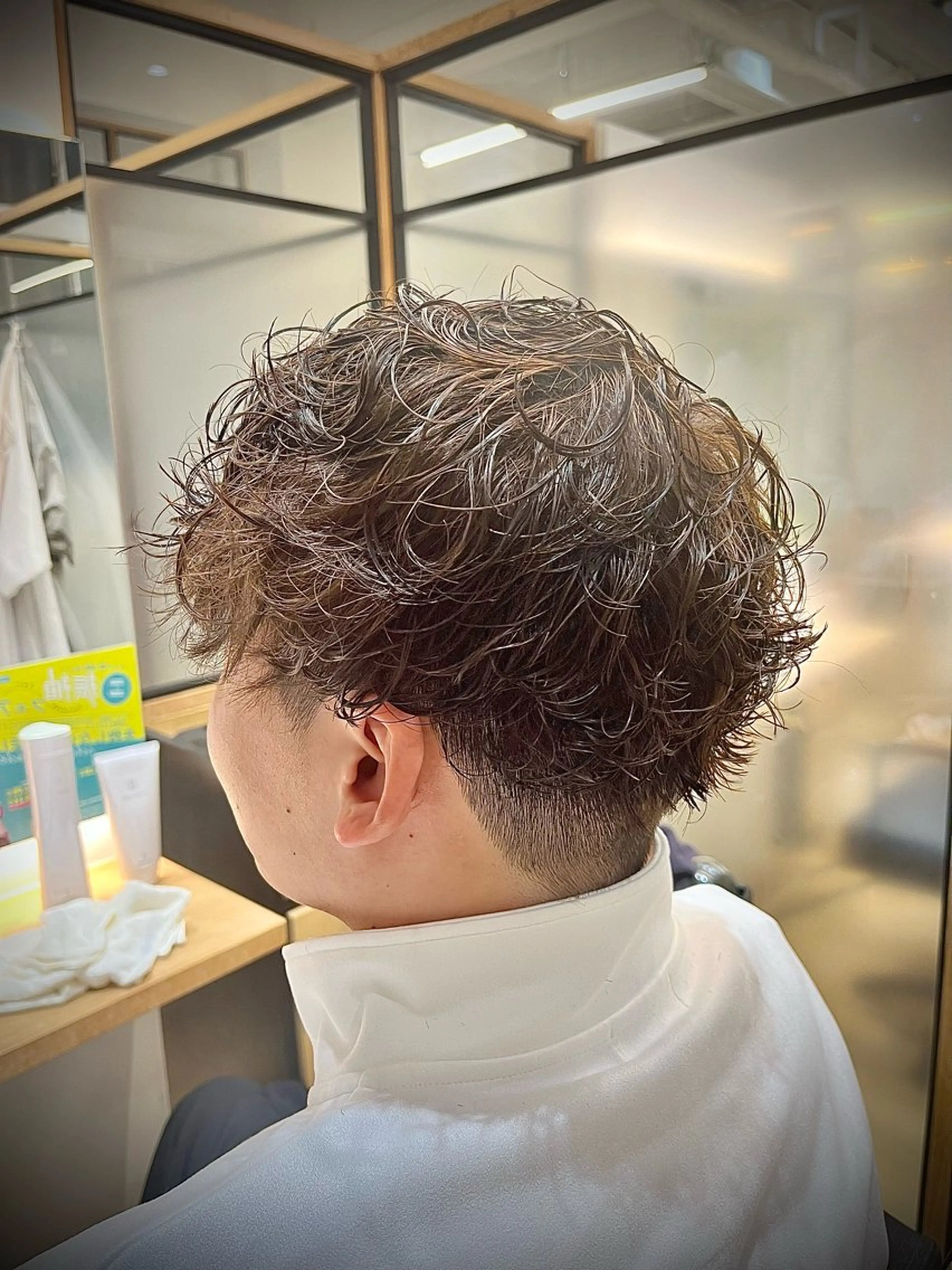 パーマ メンズ メンズパーマ カット パーマ 🟦メンズ特化🟦 たかしま　あさひのヘアスタイル
