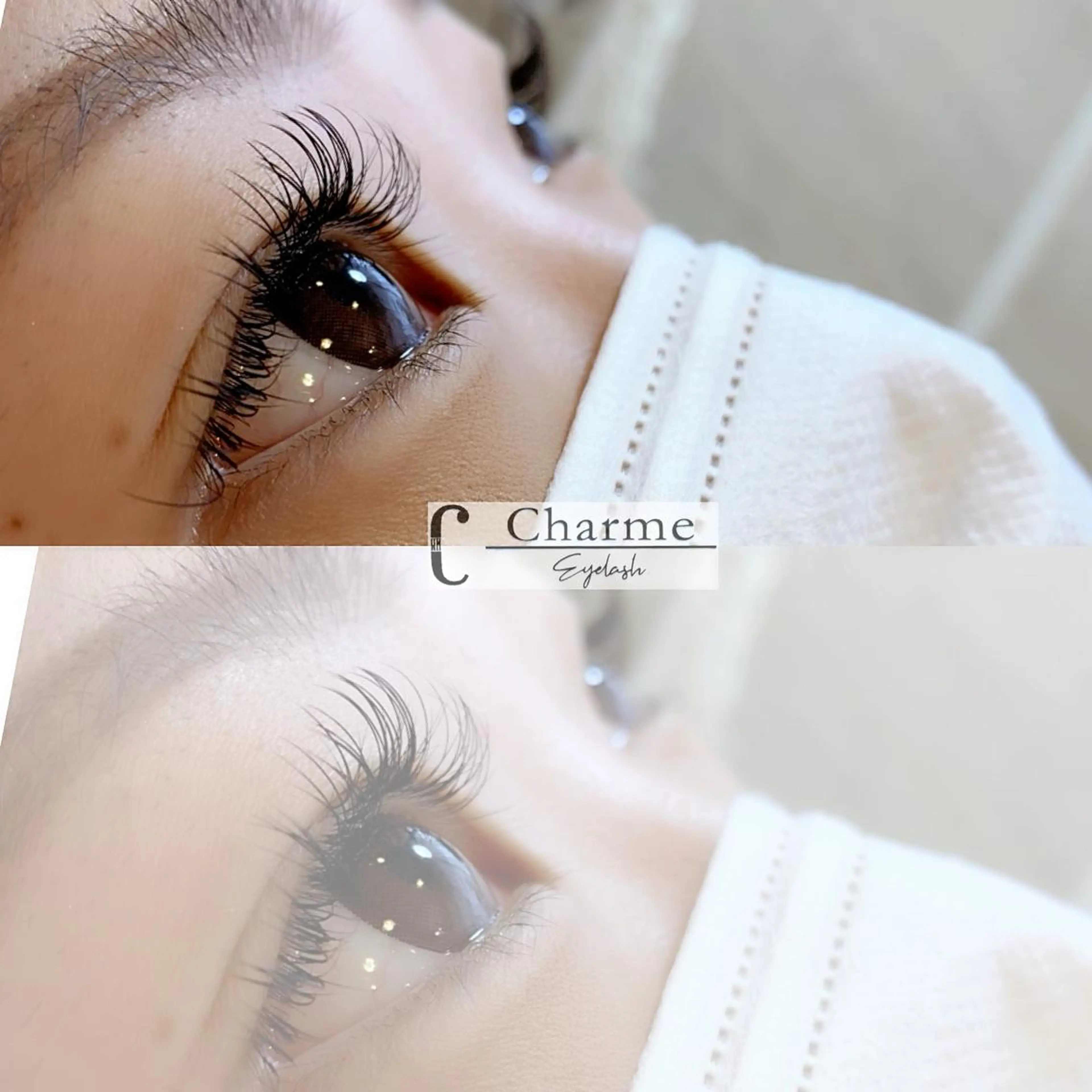 マツエク・マツパ フラットラッシュ 完全個室‼︎Charme(シャルム)美容室併設eyelashサロン所属・【Charme 】 シャルムのマツエク・マツパデザイン