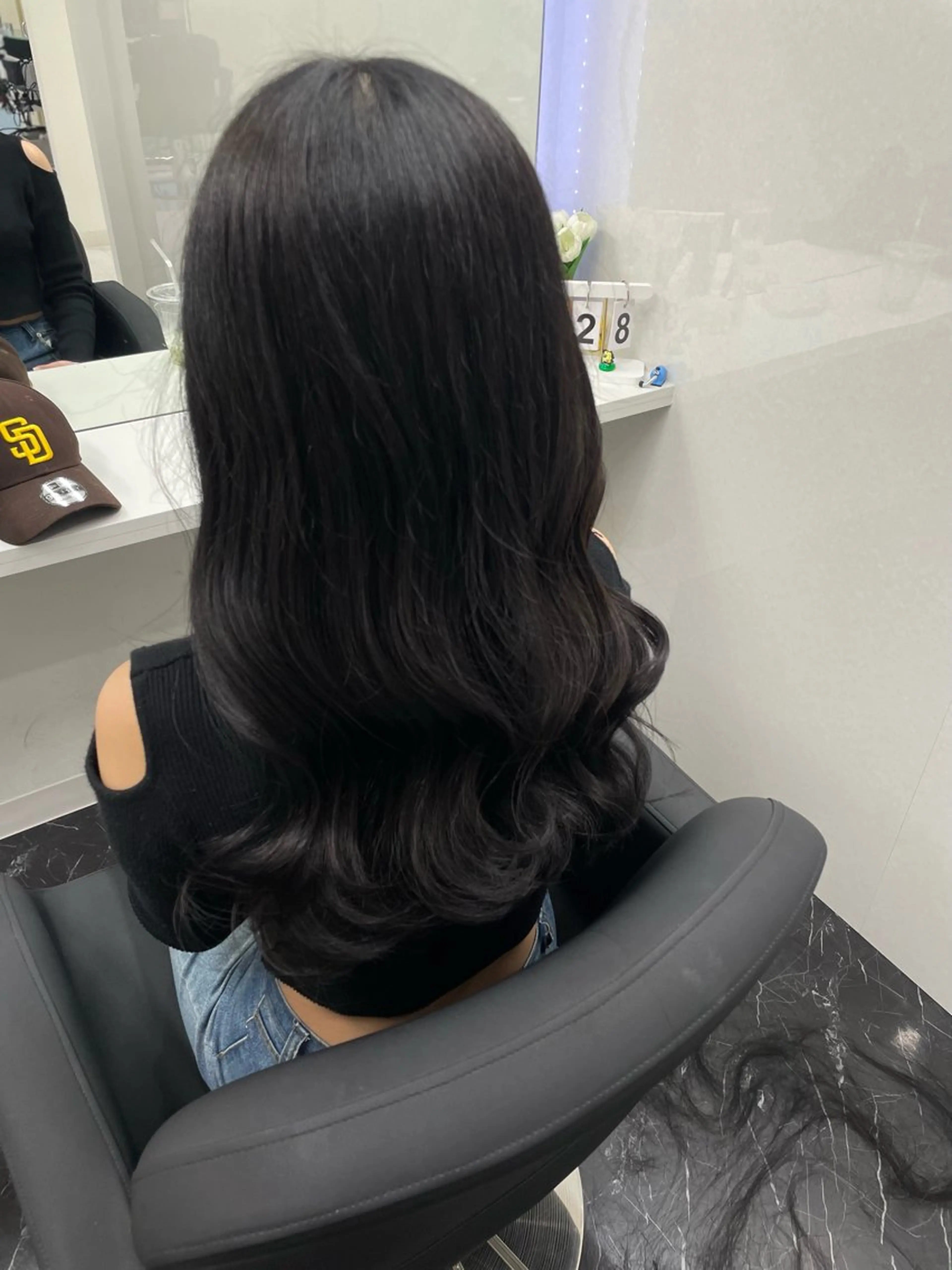 ロング カラー トリートメント Blue所属・韓国ヘア🇰🇷 りさのヘアスタイル