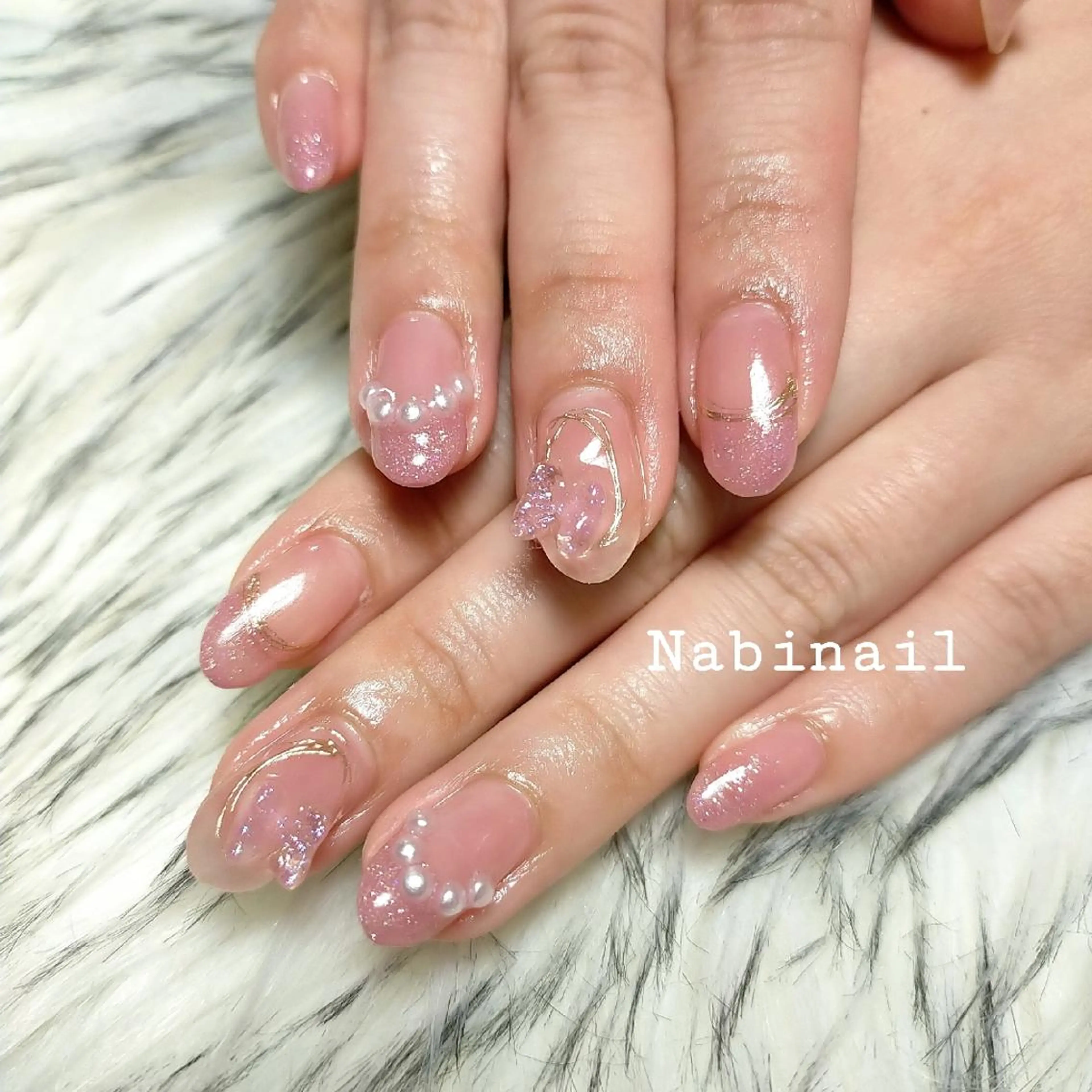ネイル ワンホンネイル 西日暮里 Nabinailのネイルデザイン