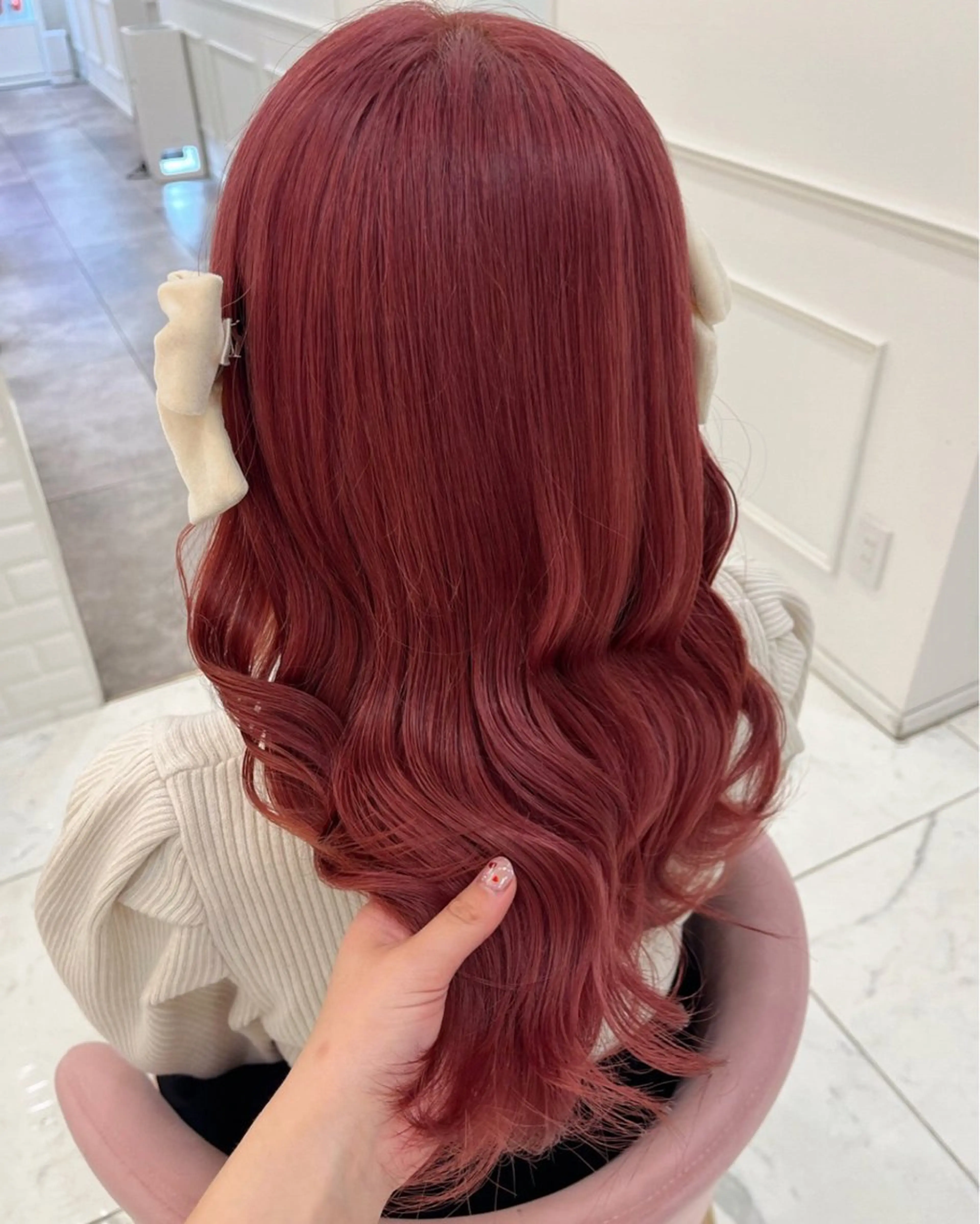 ロング カラー ピンクカラー Tinker Lip  ティンカーリップ所属・小林 愛華のヘアスタイル