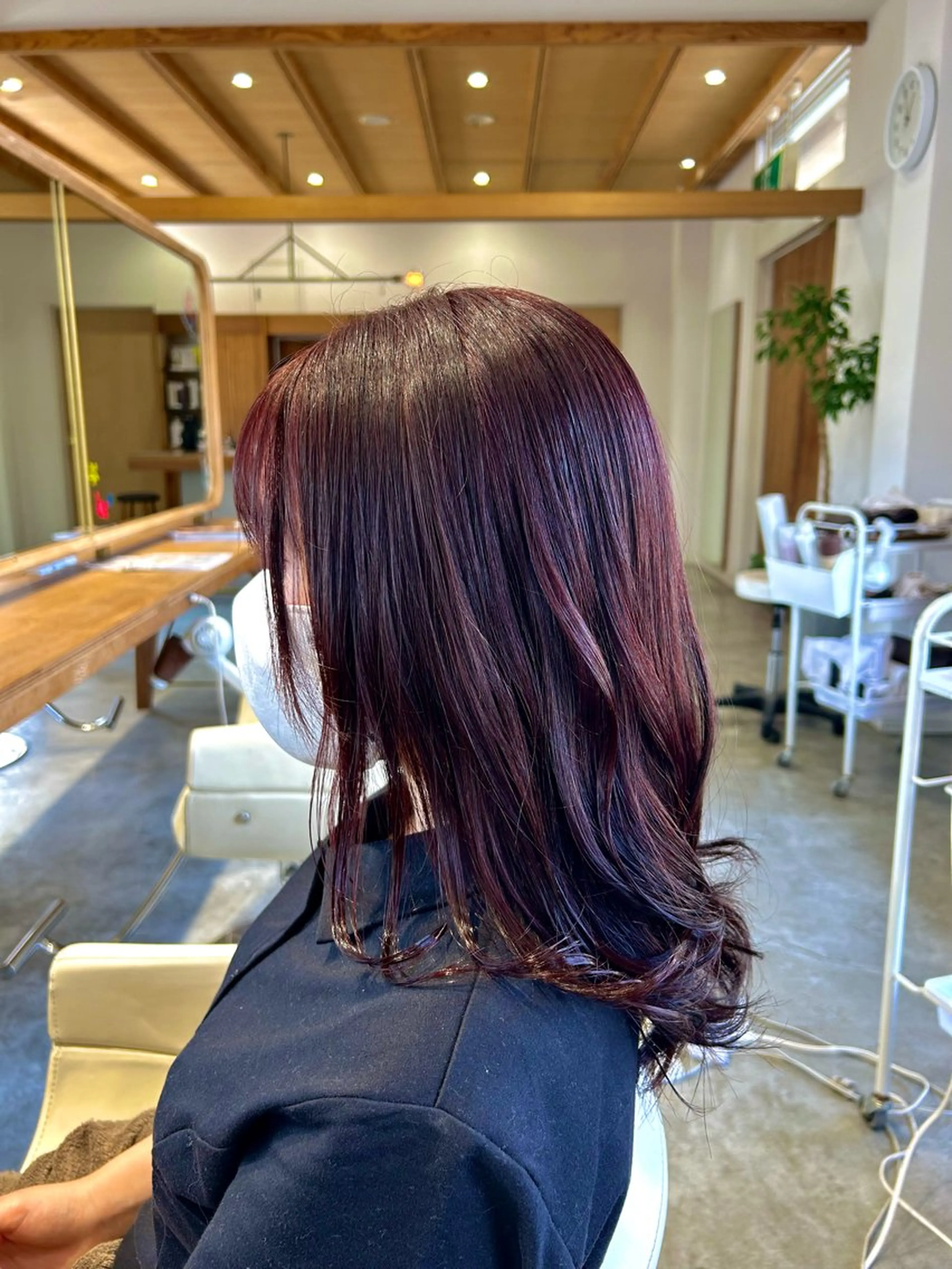 セミロング カラー ブリーチ デザインカラー ブリーチなしカラー レッドカラー カット ヘアカラー 佐藤悠生/ メンズカット．パーマのヘアスタイル
