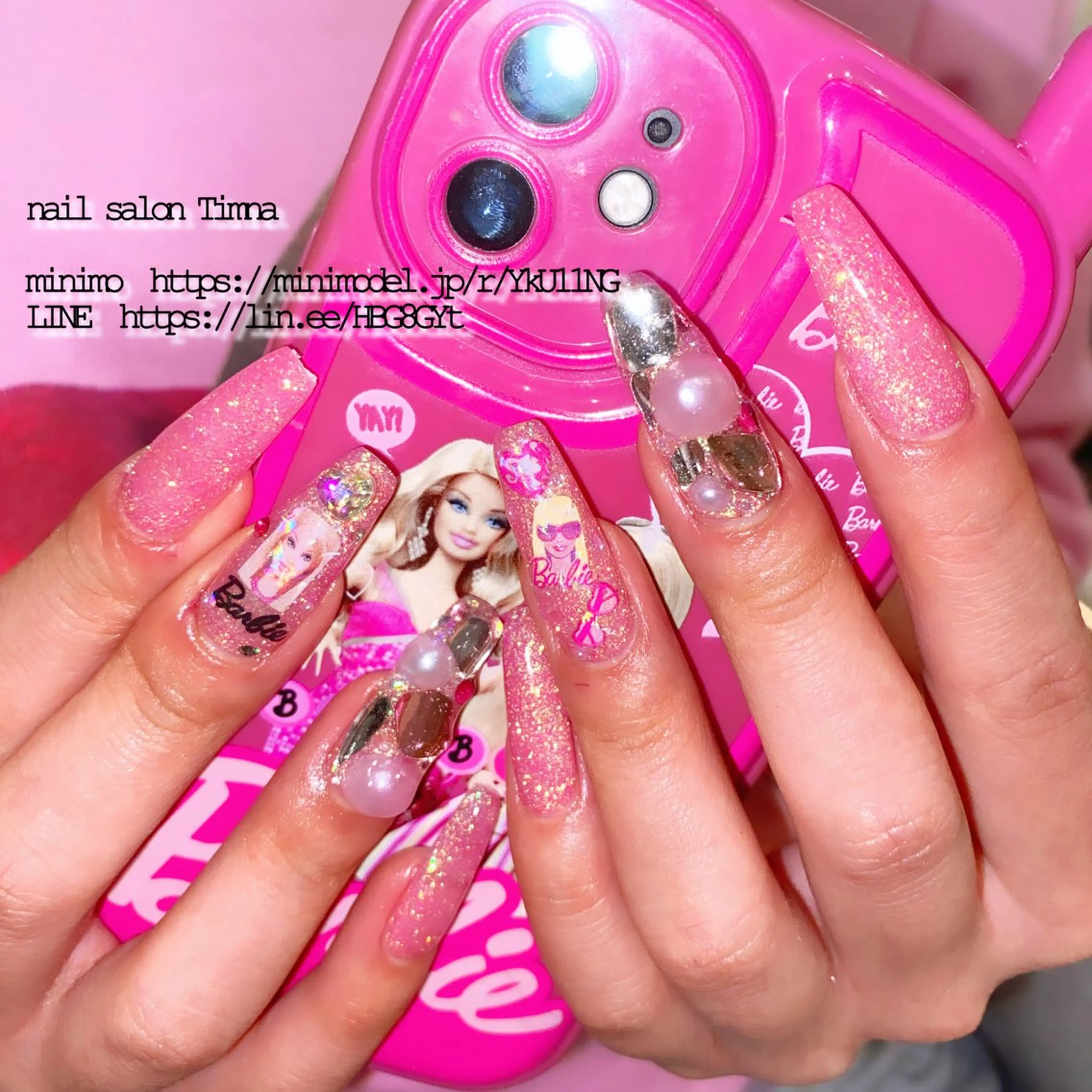 ロング ハンドネイル NAILSALON 🍔Timna🍟のネイルデザイン